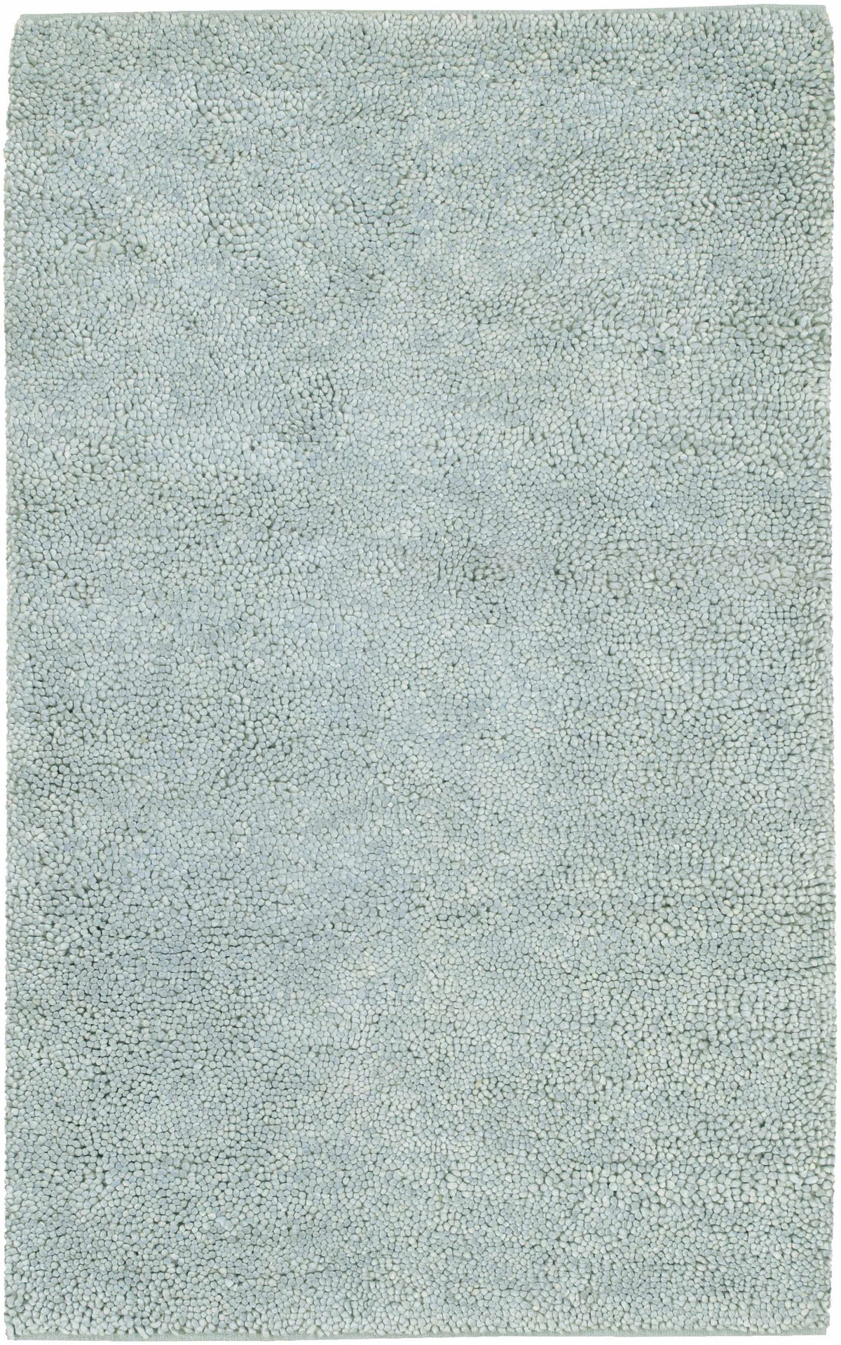 Ice Blue Hand Woven 100% Wool Modern Rectangle Handmade rug, Indoor use only, no fringe, non-washable. round also available