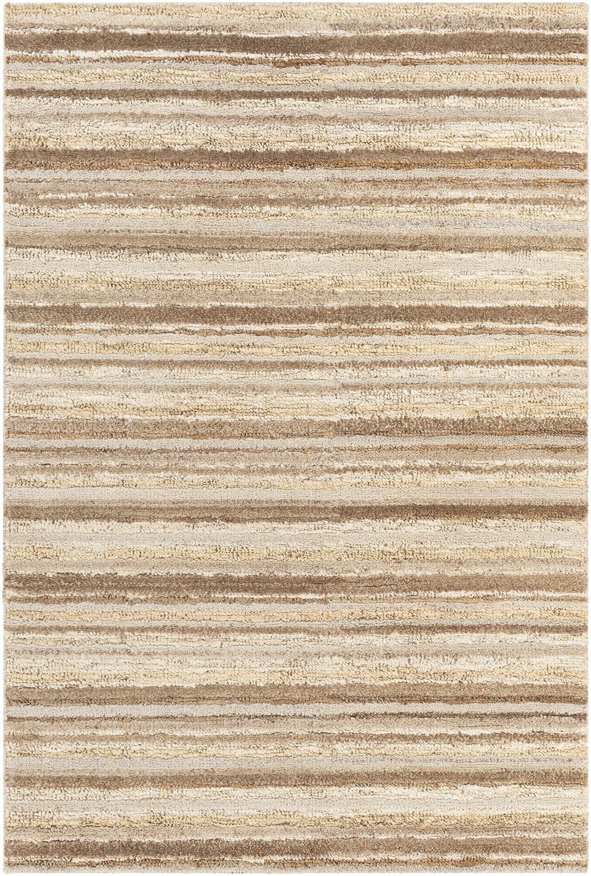 Dark Brown Hand Woven 50% Jute, 50% Wool Traditional Rectangle Handmade rug, Indoor use only, no fringe, non-washable.