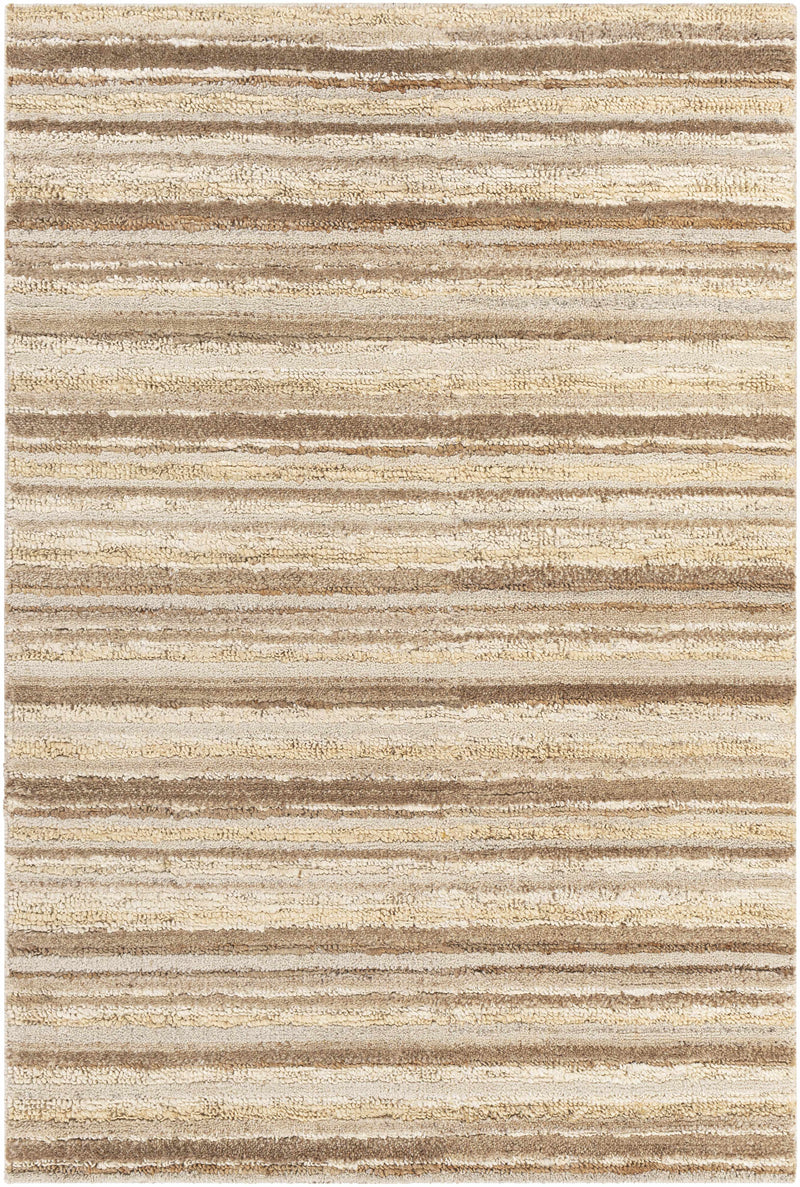 Dark Brown Hand Woven 50% Jute, 50% Wool Traditional Rectangle Handmade rug, Indoor use only, no fringe, non-washable.