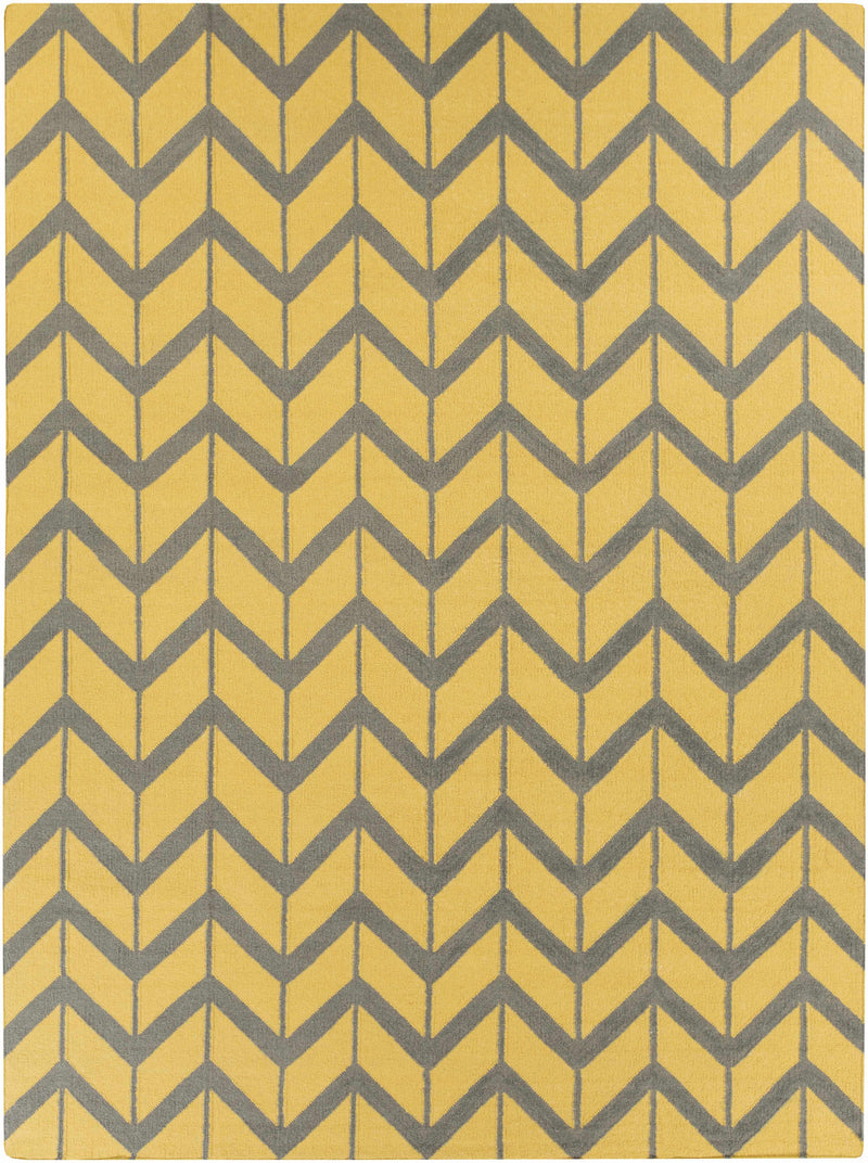 Mustard Hand Woven 100% Wool Modern Rectangle Handmade rug, Indoor use only, no fringe, non-washable. round, runner also available