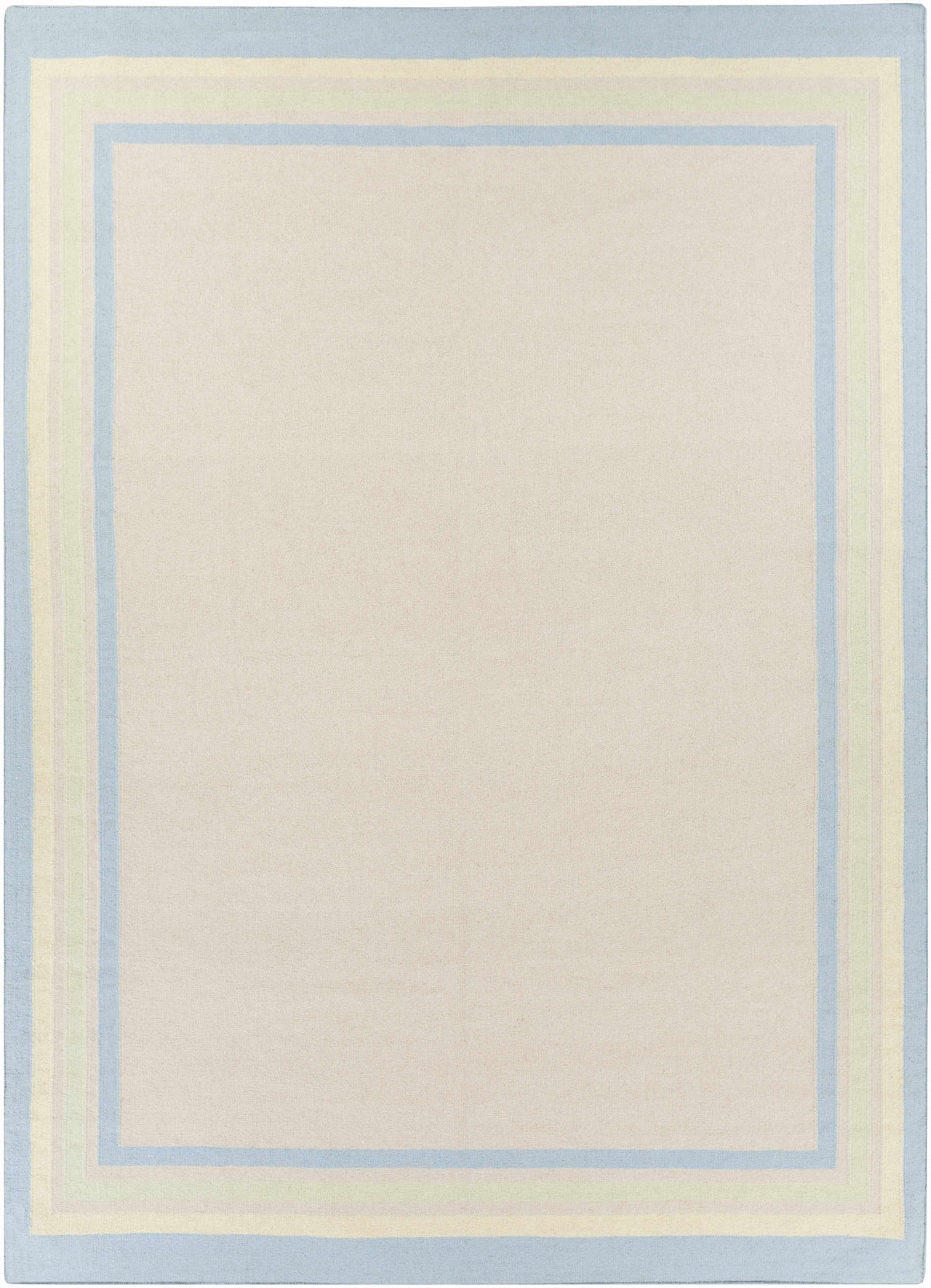 Ivory Hand Woven 100% Wool Cottage Rectangle Handmade rug, Indoor use only, no fringe, non-washable. runner also available