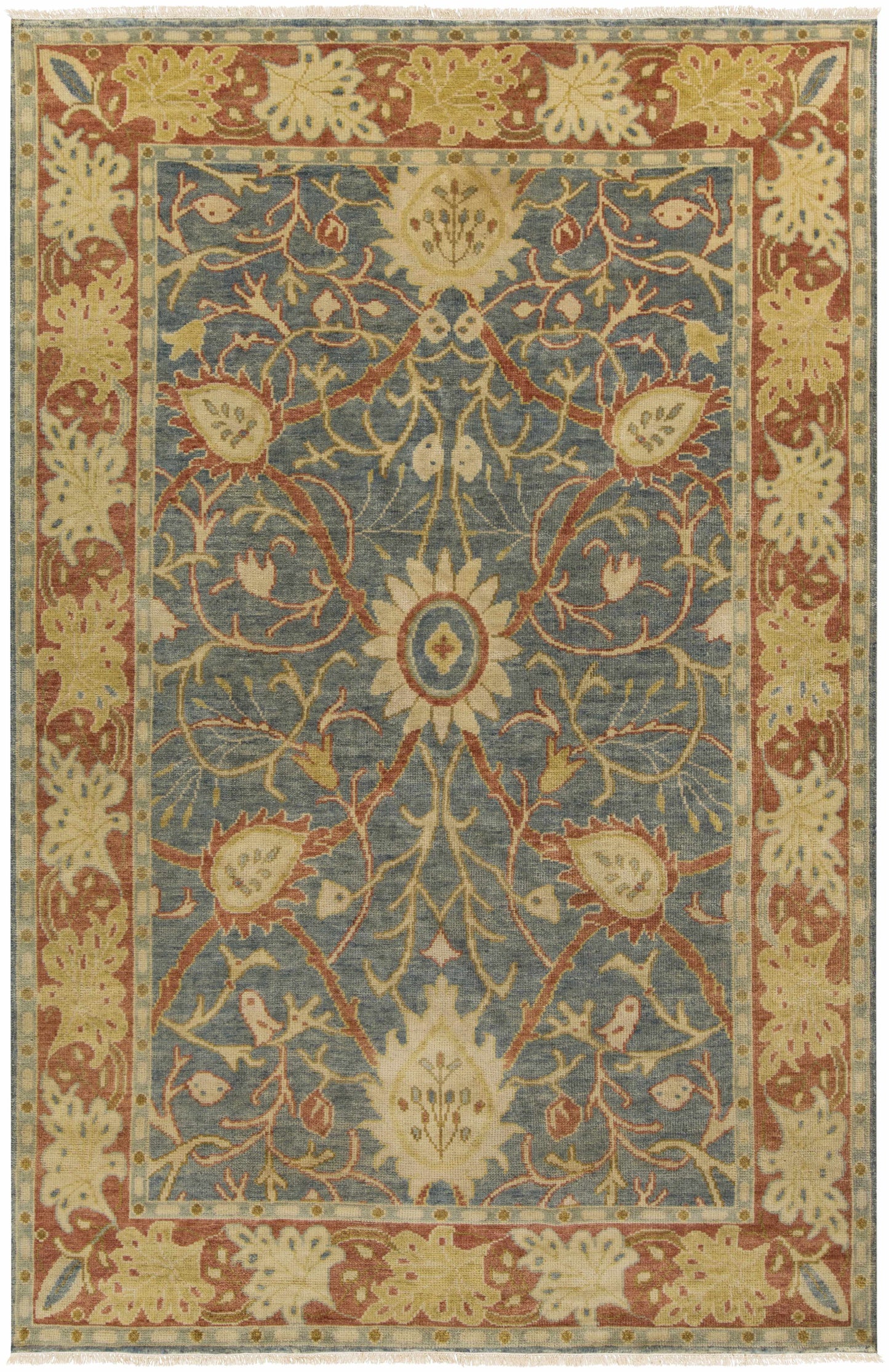 Hillcrest HIL-9016 Hand Knotted Rug