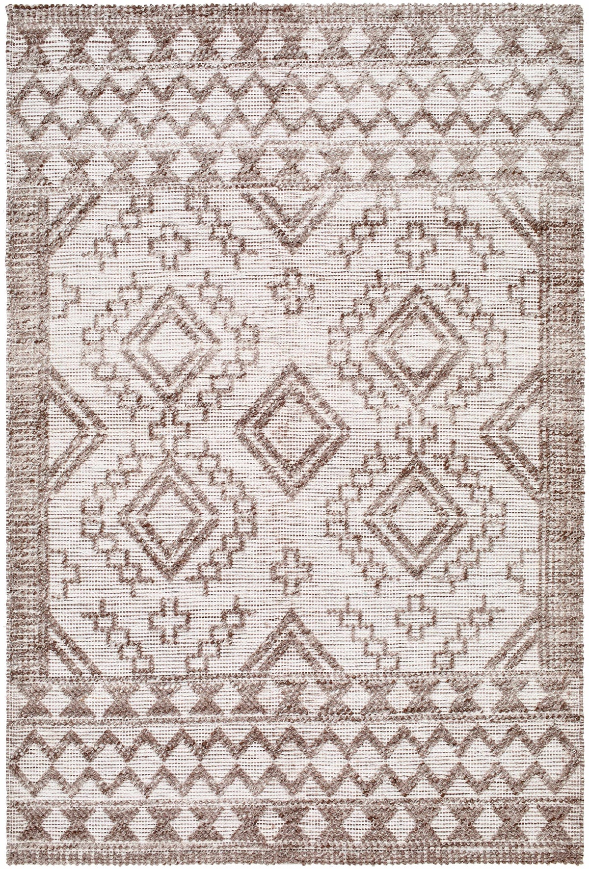 Beige Hand Woven 100% Recycled PET Yarn Global Rectangle Handmade rug, Indoor use only, no fringe, non-washable. runner also available