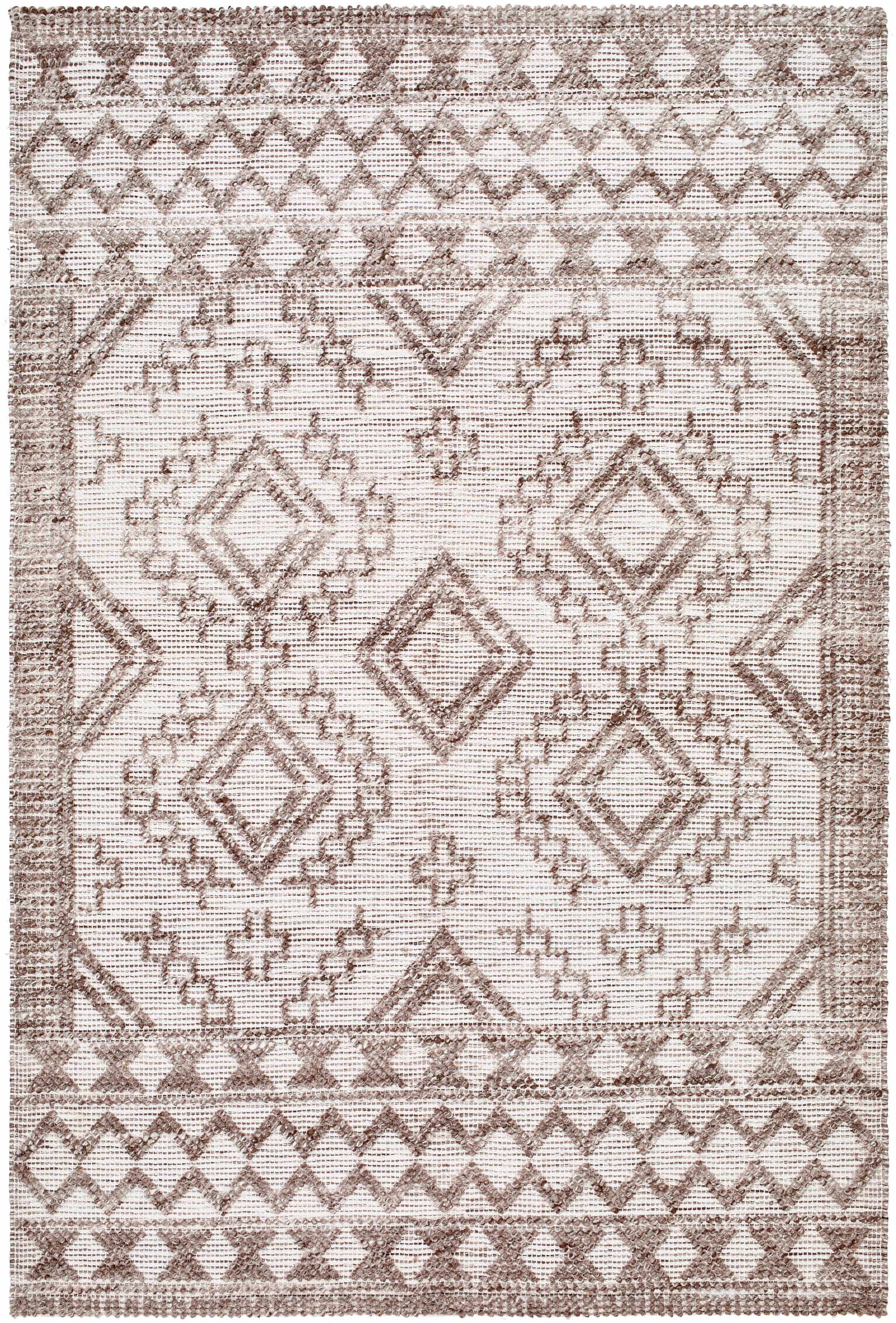 Beige Hand Woven 100% Recycled PET Yarn Global Rectangle Handmade rug, Indoor use only, no fringe, non-washable. runner also available