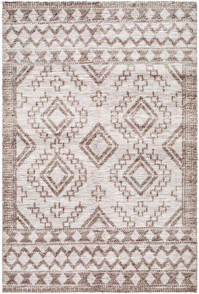 Beige Hand Woven 100% Recycled PET Yarn Global Rectangle Handmade rug, Indoor use only, no fringe, non-washable. runner also available