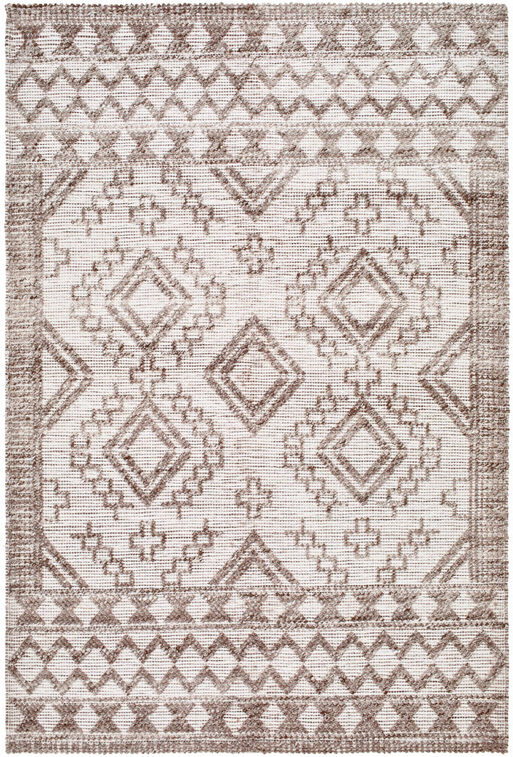 Beige Hand Woven 100% Recycled PET Yarn Global Rectangle Handmade rug, Indoor use only, no fringe, non-washable. runner also available