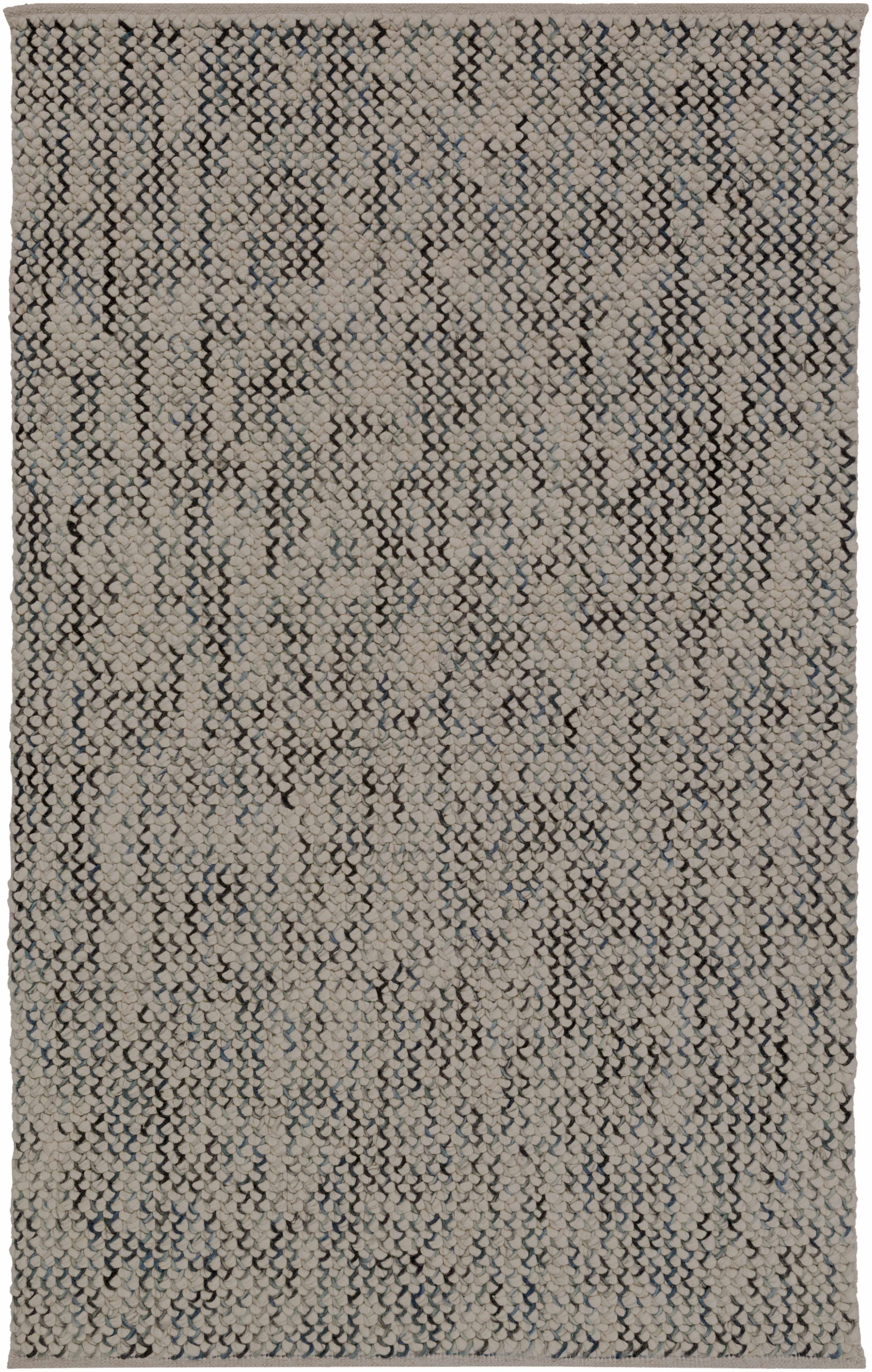 Brown Hand Woven 75% Wool, 25% Viscose Modern Rectangle Handmade rug, Indoor use only, no fringe, non-washable.
