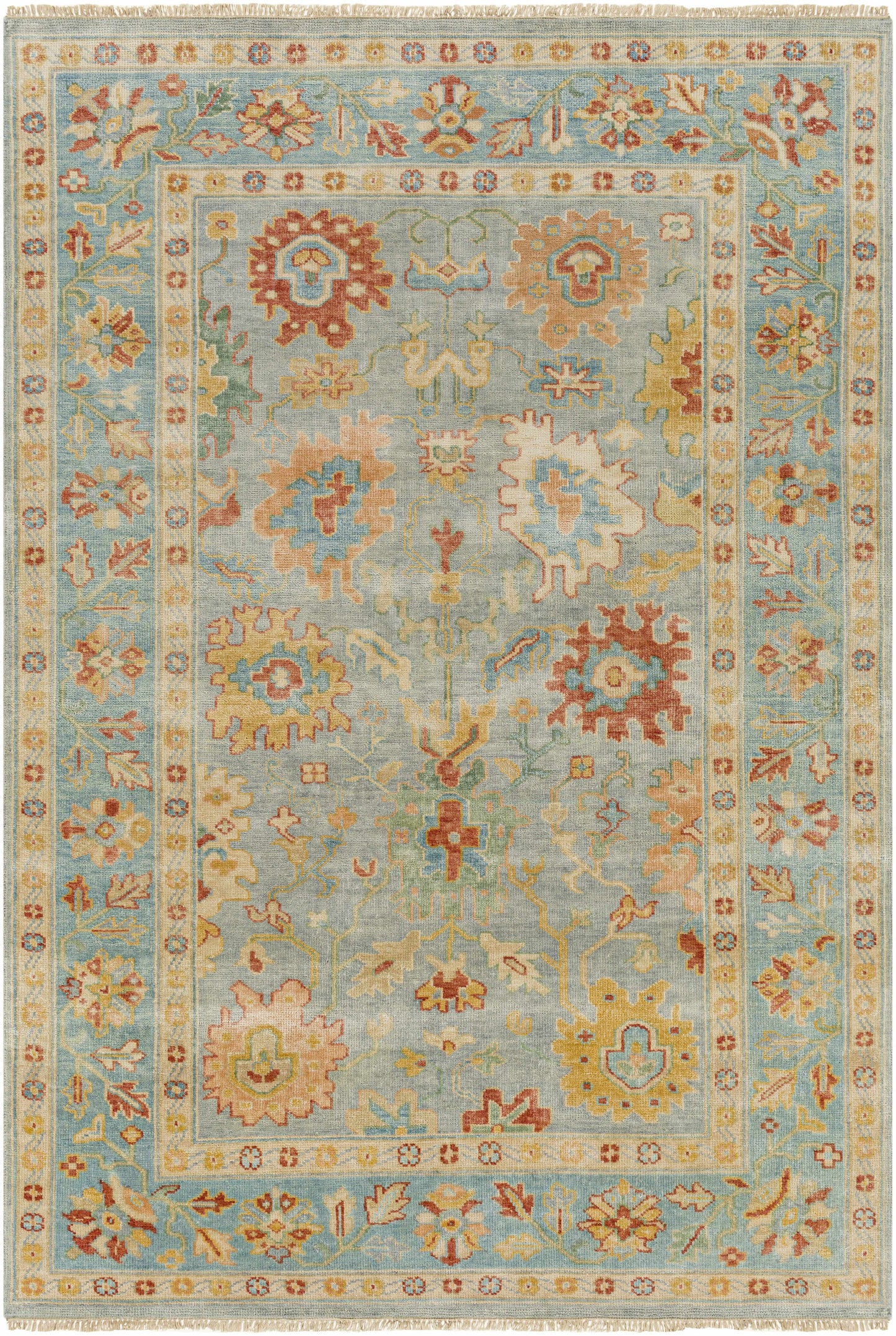 Hillcrest HIL-9045 Hand Knotted Rug