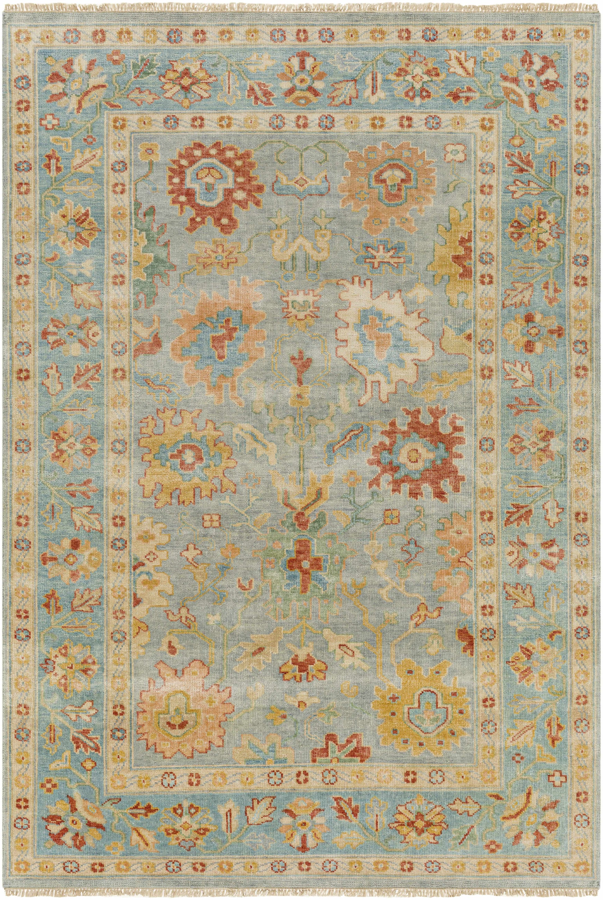 Hillcrest HIL-9045 Hand Knotted Rug