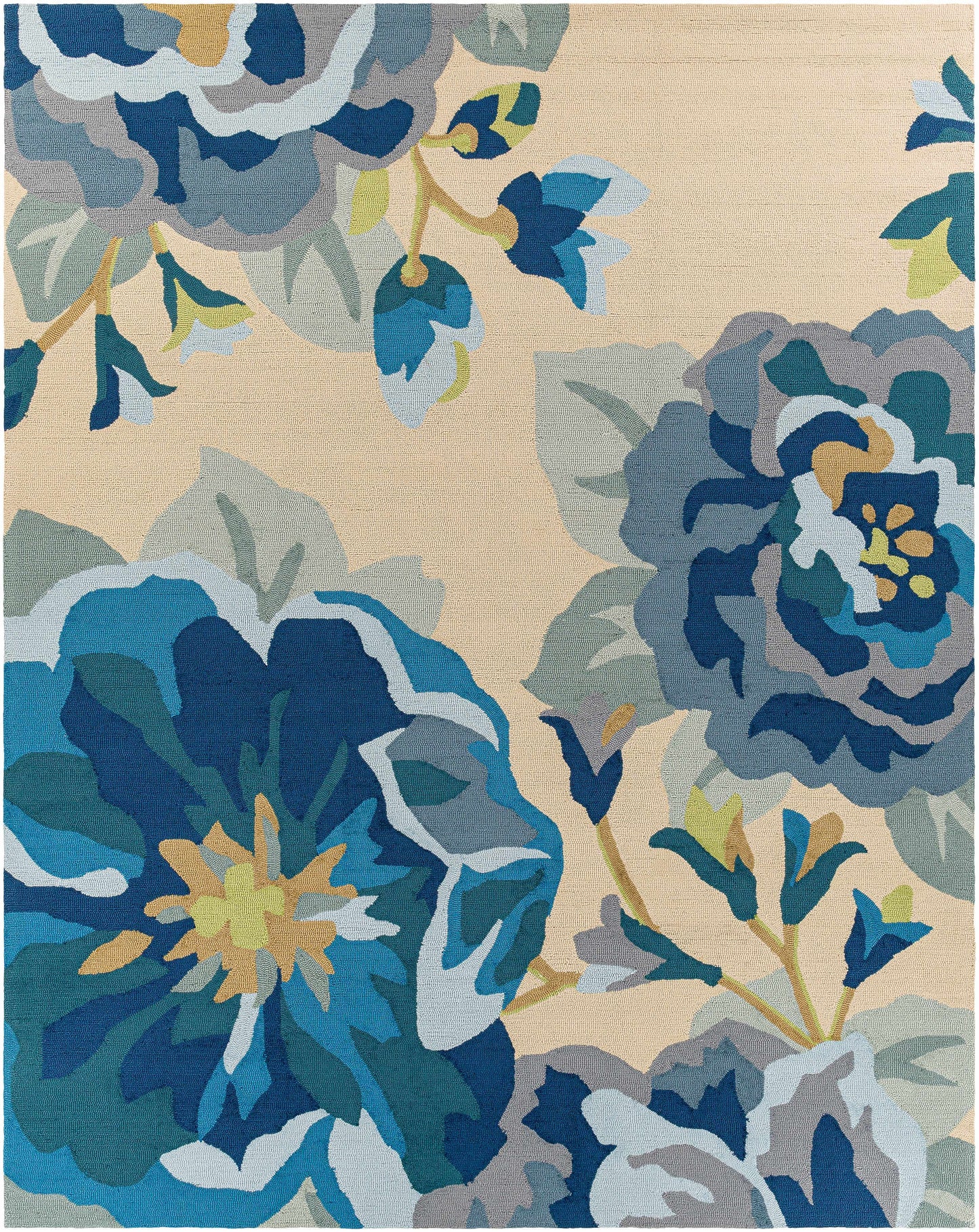 Rain RAI-1231 Hand Hooked Rug