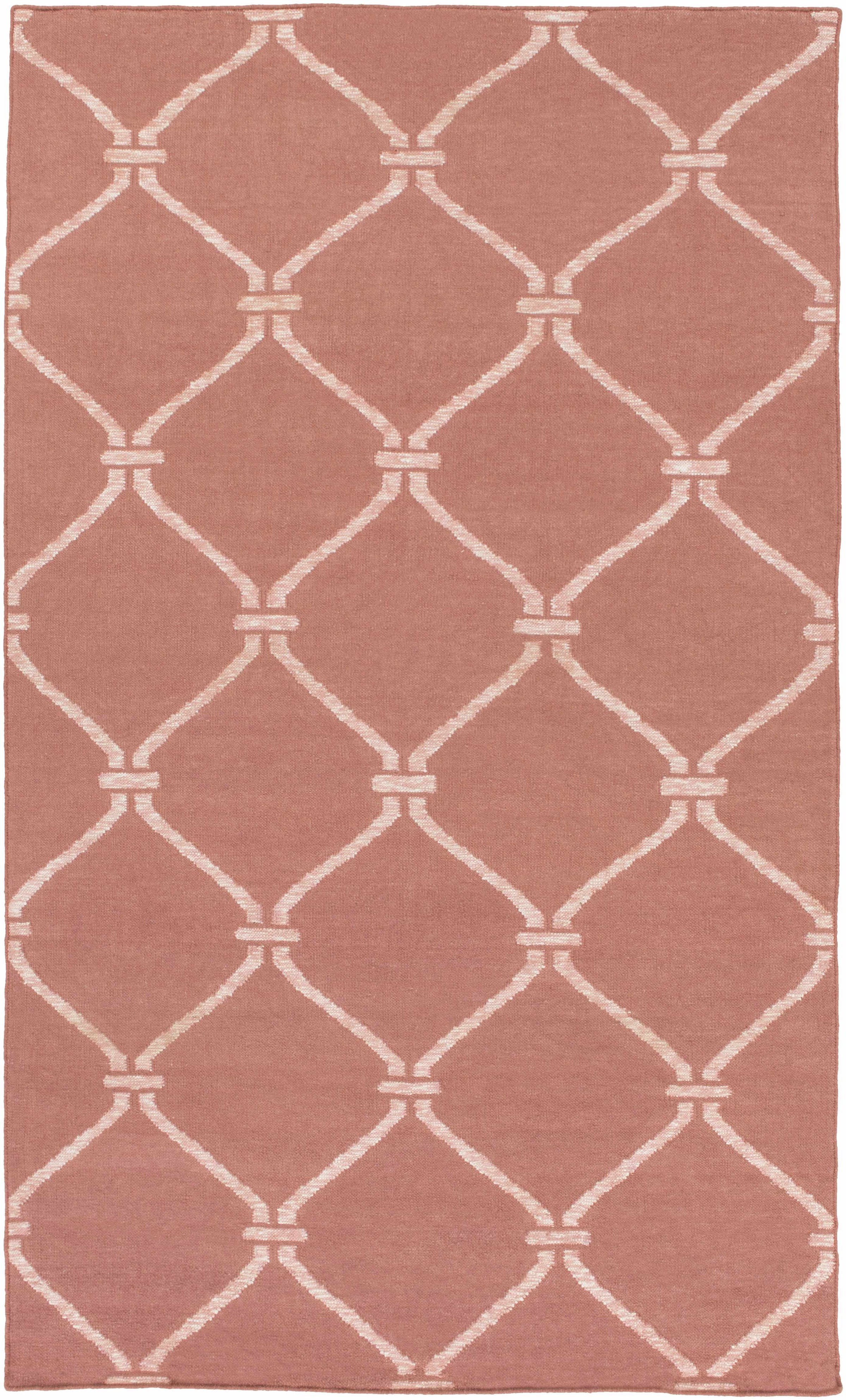 Dusty Pink Hand Woven 50% Wool, 30% Viscose, 20% Cotton Modern Rectangle Handmade rug, Indoor use only, no fringe, non-washable. runner also available