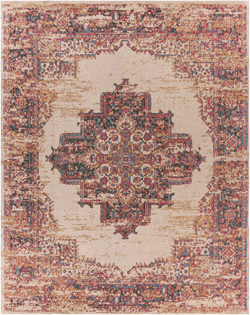Red Hand Woven 100% Chenille-Polyester Traditional Rectangle Handmade rug, Indoor use only, no fringe, non-washable.