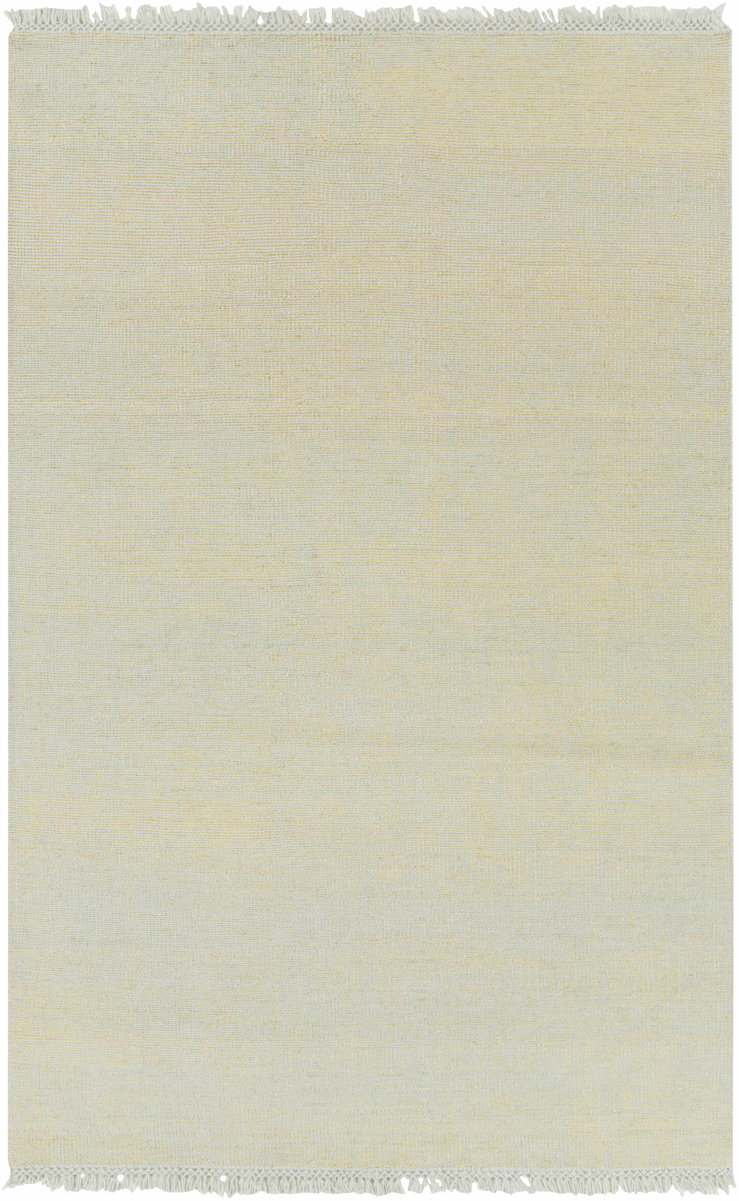Ice Blue Hand Knotted 60% Wool, 25% Cotton, 15% Viscose Cottage Rectangle Handmade rug, Indoor use only, no fringe, non-washable. runner also available