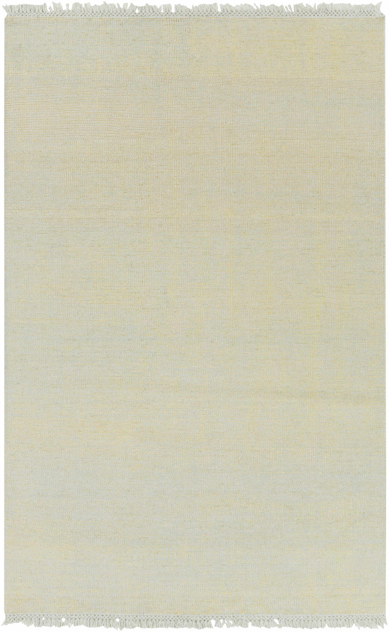 Ice Blue Hand Knotted 60% Wool, 25% Cotton, 15% Viscose Cottage Rectangle Handmade rug, Indoor use only, no fringe, non-washable. runner also available