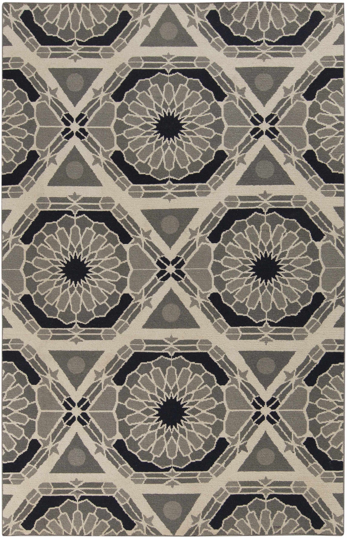 Beige Hand Knotted 100% Wool Modern Rectangle Handmade rug, Indoor use only, no fringe, non-washable. runner also available