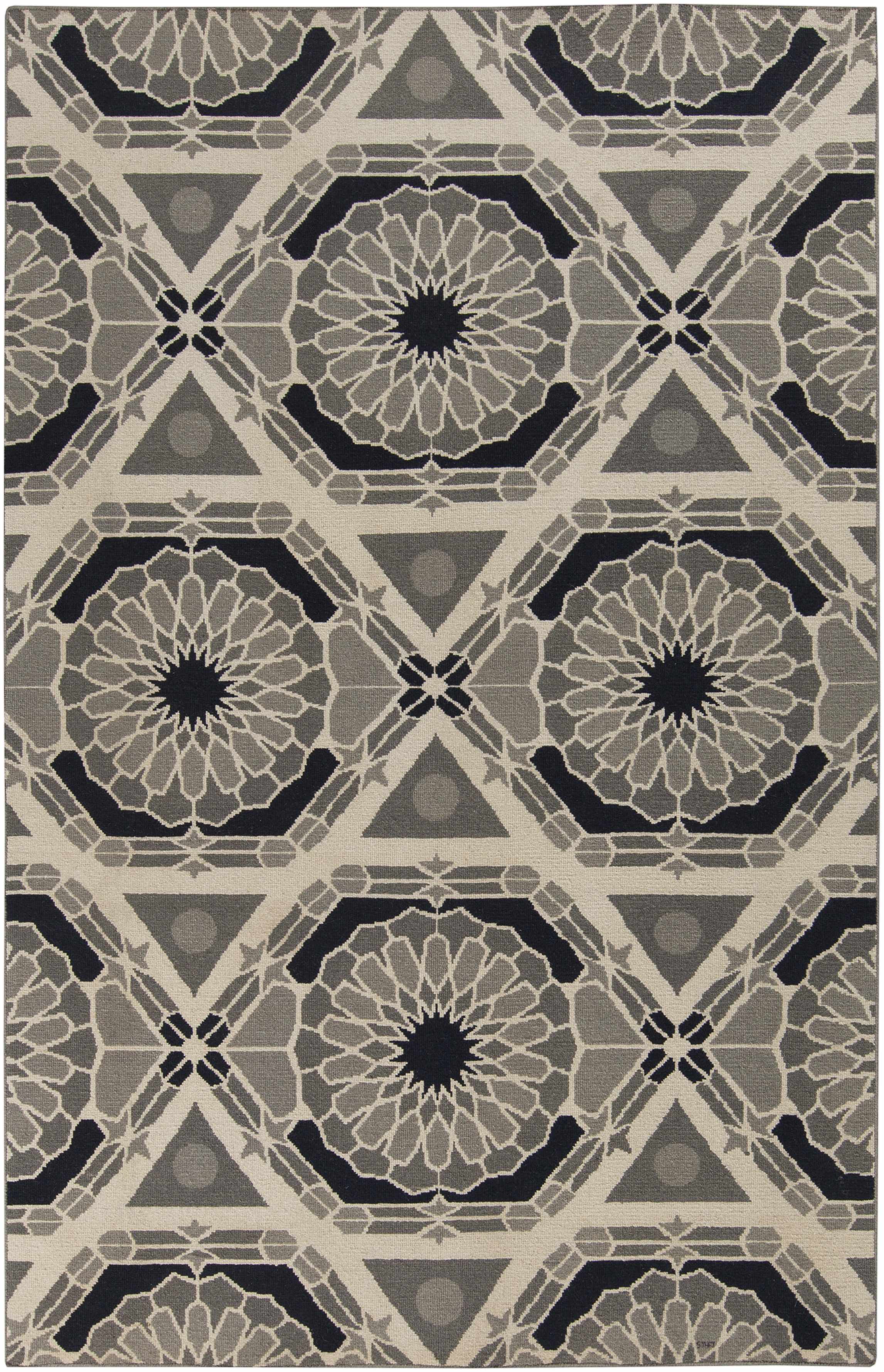 Beige Hand Knotted 100% Wool Modern Rectangle Handmade rug, Indoor use only, no fringe, non-washable. runner also available