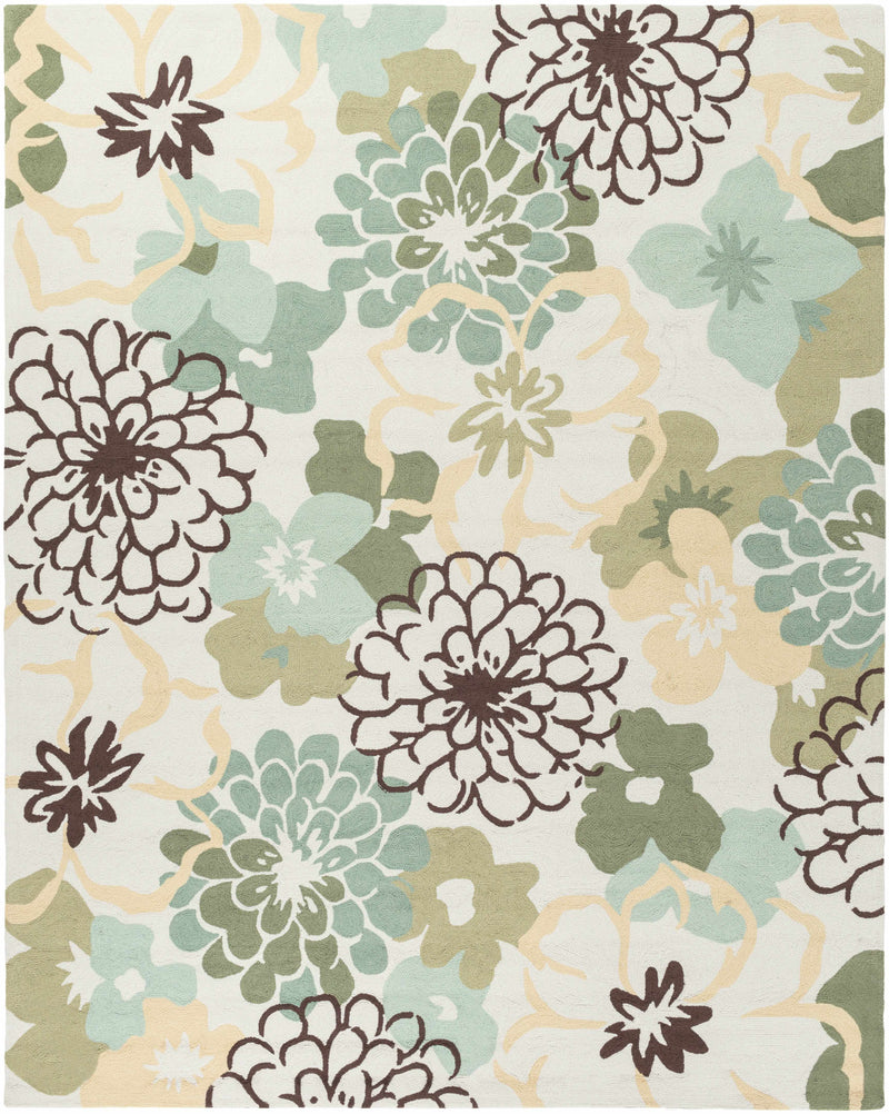 Ivory Hand Hooked 100% Polyester Modern Rectangle Handmade rug, Indoor use only, no fringe, non-washable. round also available