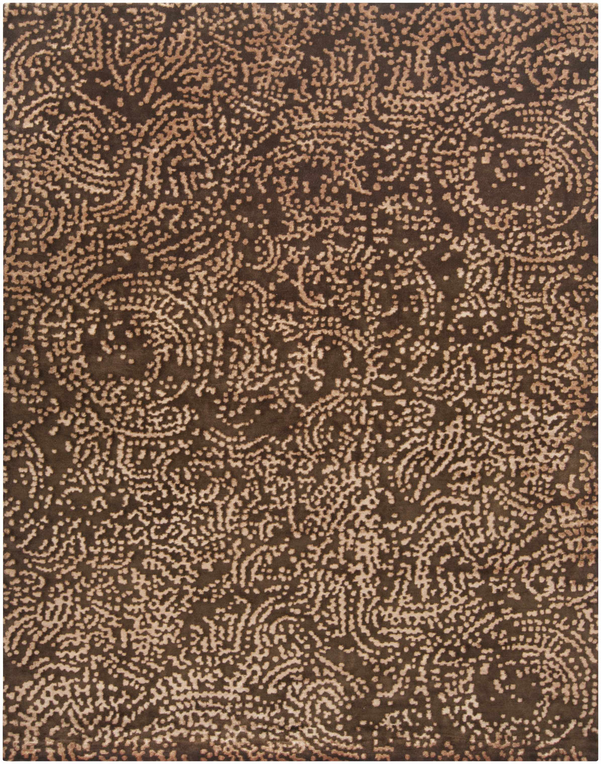 Multicolor Hand Knotted 70% NZ Wool, 30% Viscose Modern Rectangle Handmade rug, Indoor use only, no fringe, non-washable.