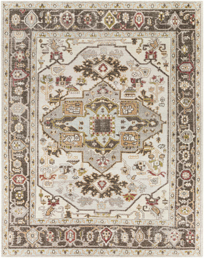 Medium Gray Hand Knotted 100% Recycled PET Yarn Traditional Rectangle Handmade rug, Indoor use only, no fringe, non-washable. runner also available