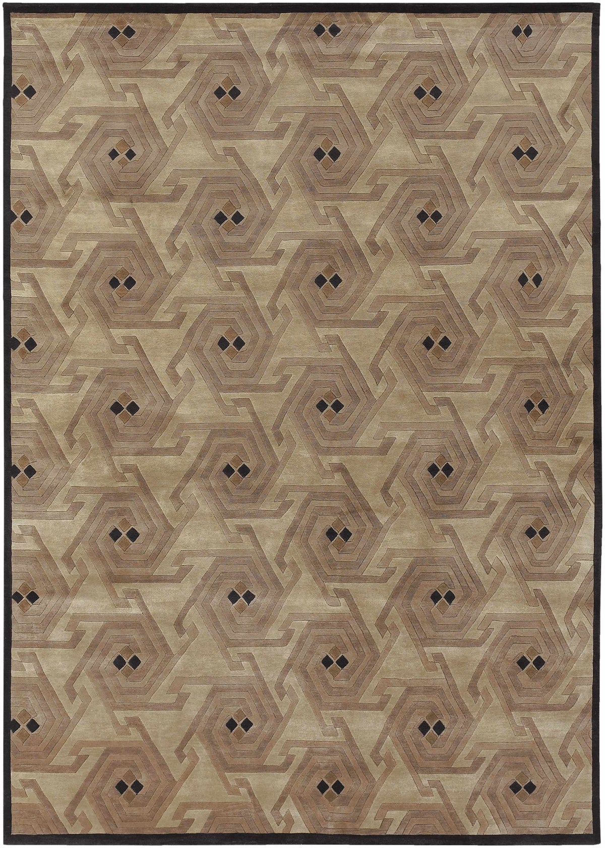 Multicolor Hand Knotted 100% NZ Wool Modern Rectangle Handmade rug, Indoor use only, no fringe, non-washable.