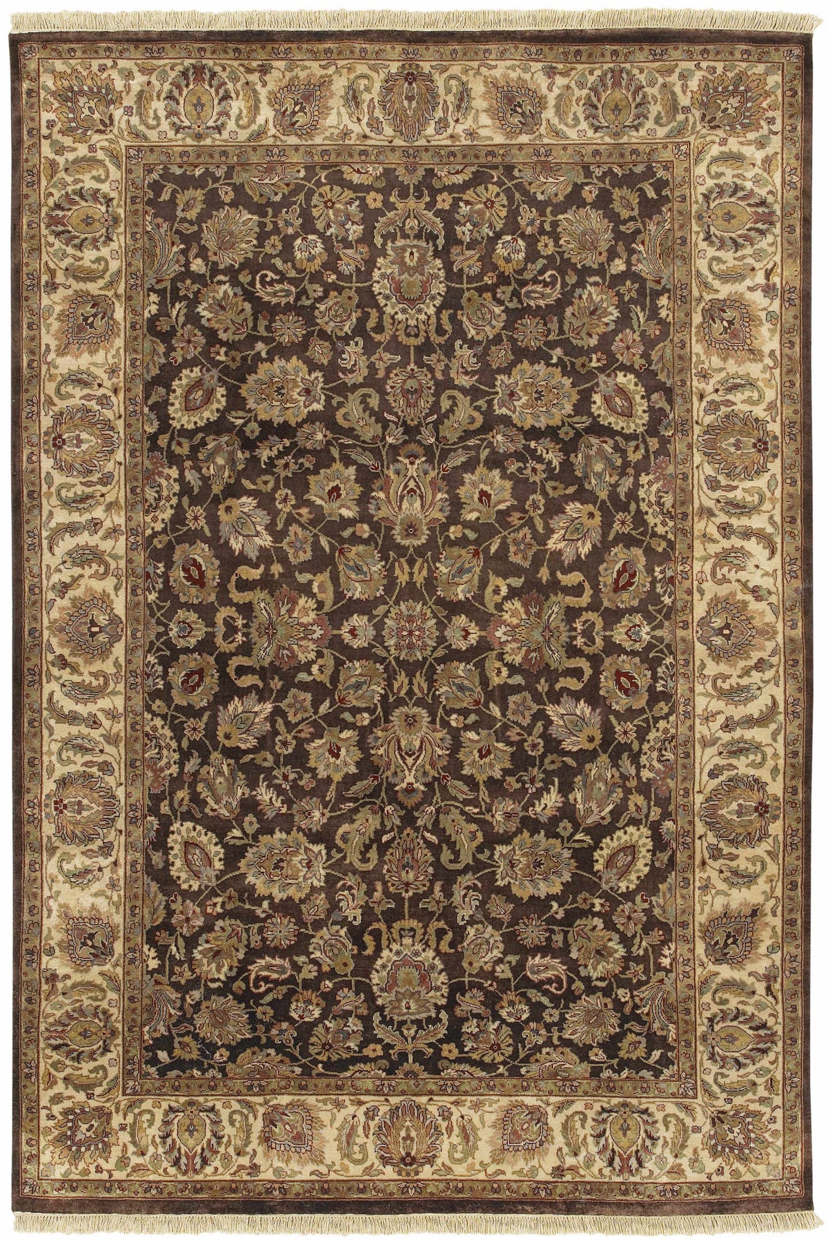 Beige Hand Knotted 100% NZ Wool Traditional Rectangle Handmade rug, Indoor use only, no fringe, non-washable. round, runner also available