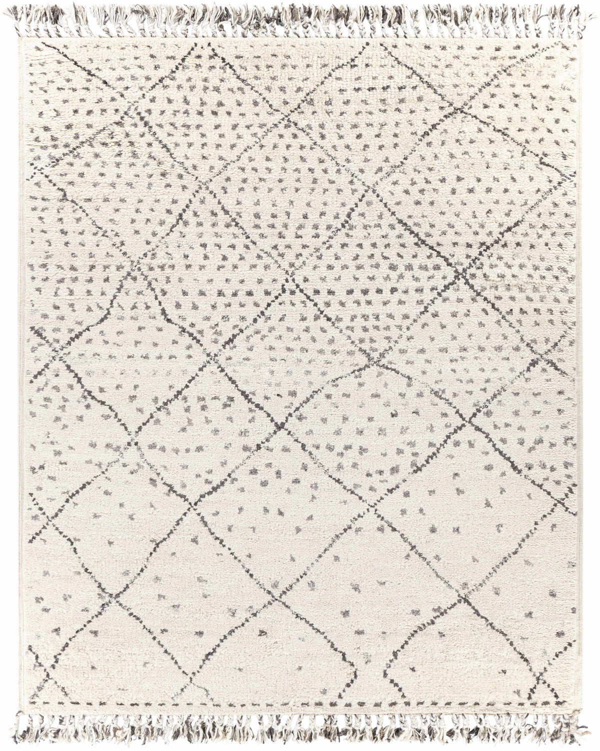 Charcoal Hand Knotted 100% NZ Wool Global Rectangle Handmade rug, Indoor use only, has fringe, non-washable.