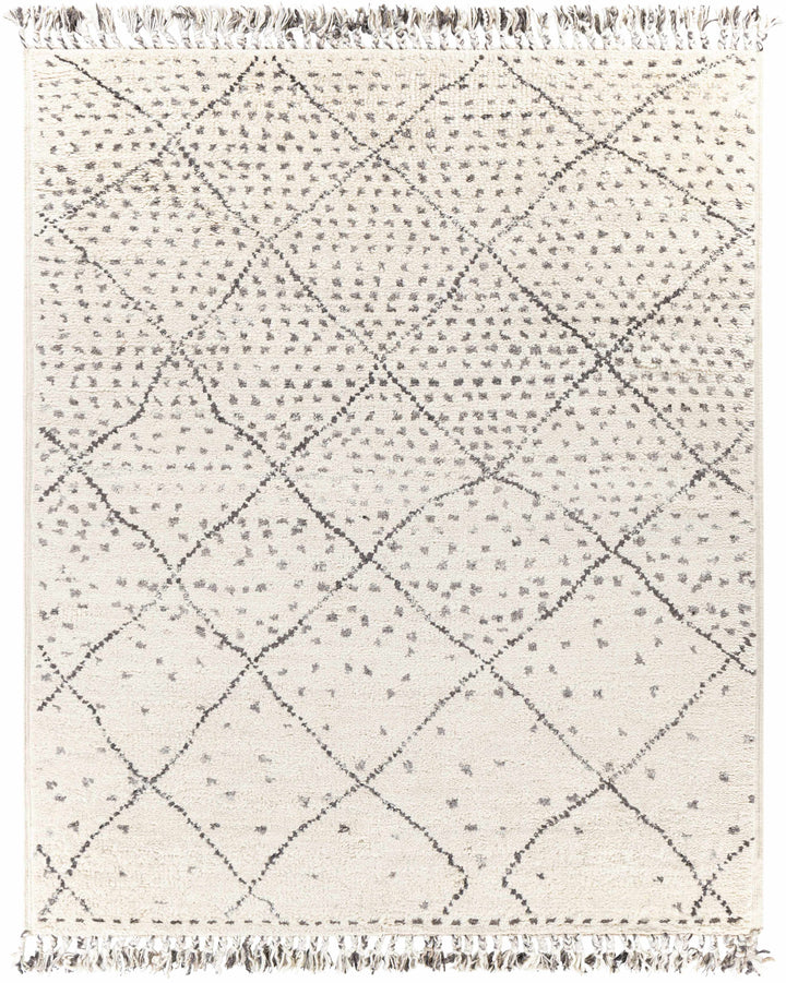 Charcoal Hand Knotted 100% NZ Wool Global Rectangle Handmade rug, Indoor use only, has fringe, non-washable.