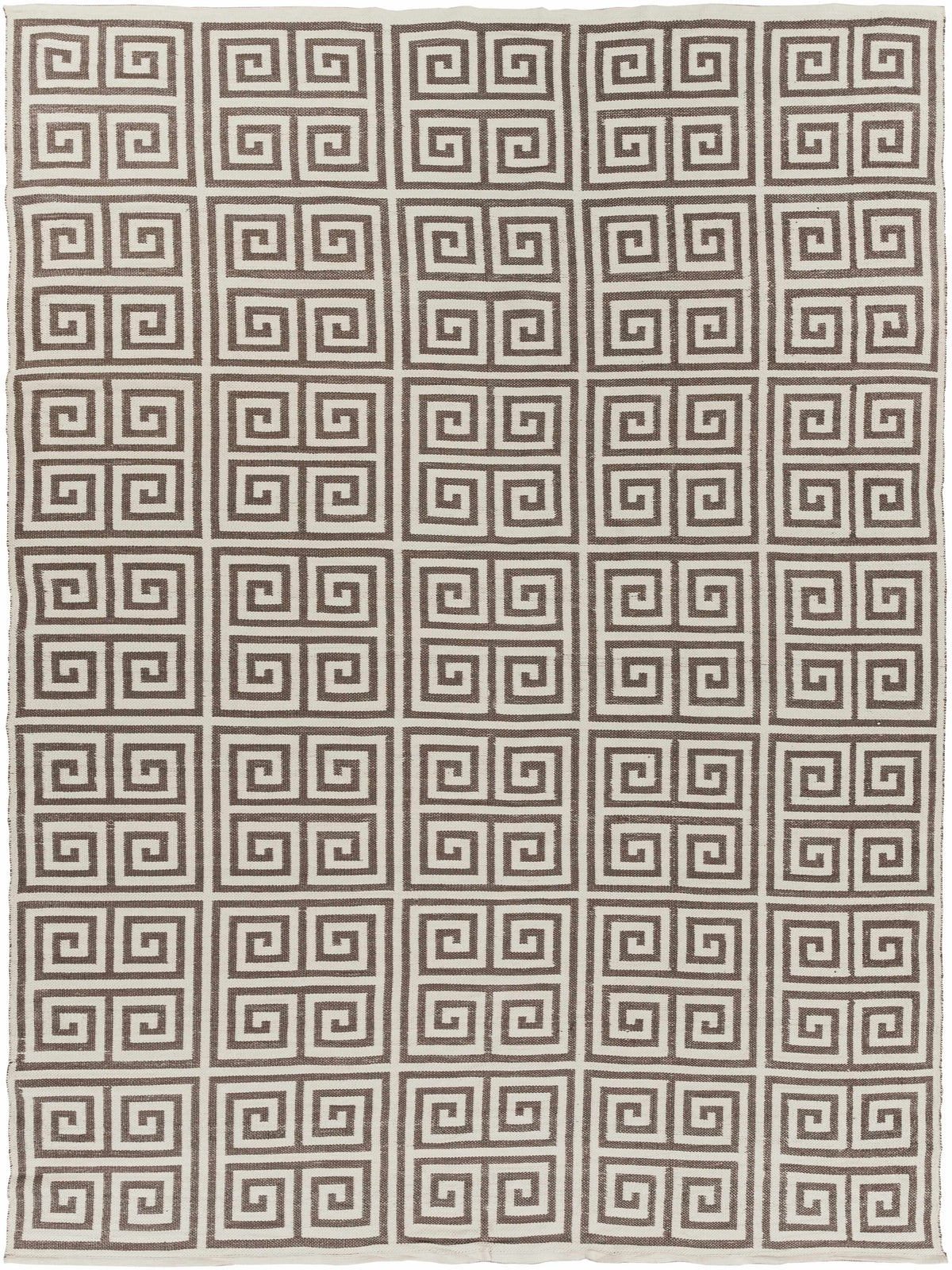 Brown Hand Woven 100% PVC Modern Rectangle Handmade rug, outdoor-safe, no fringe, non-washable. runner also available
