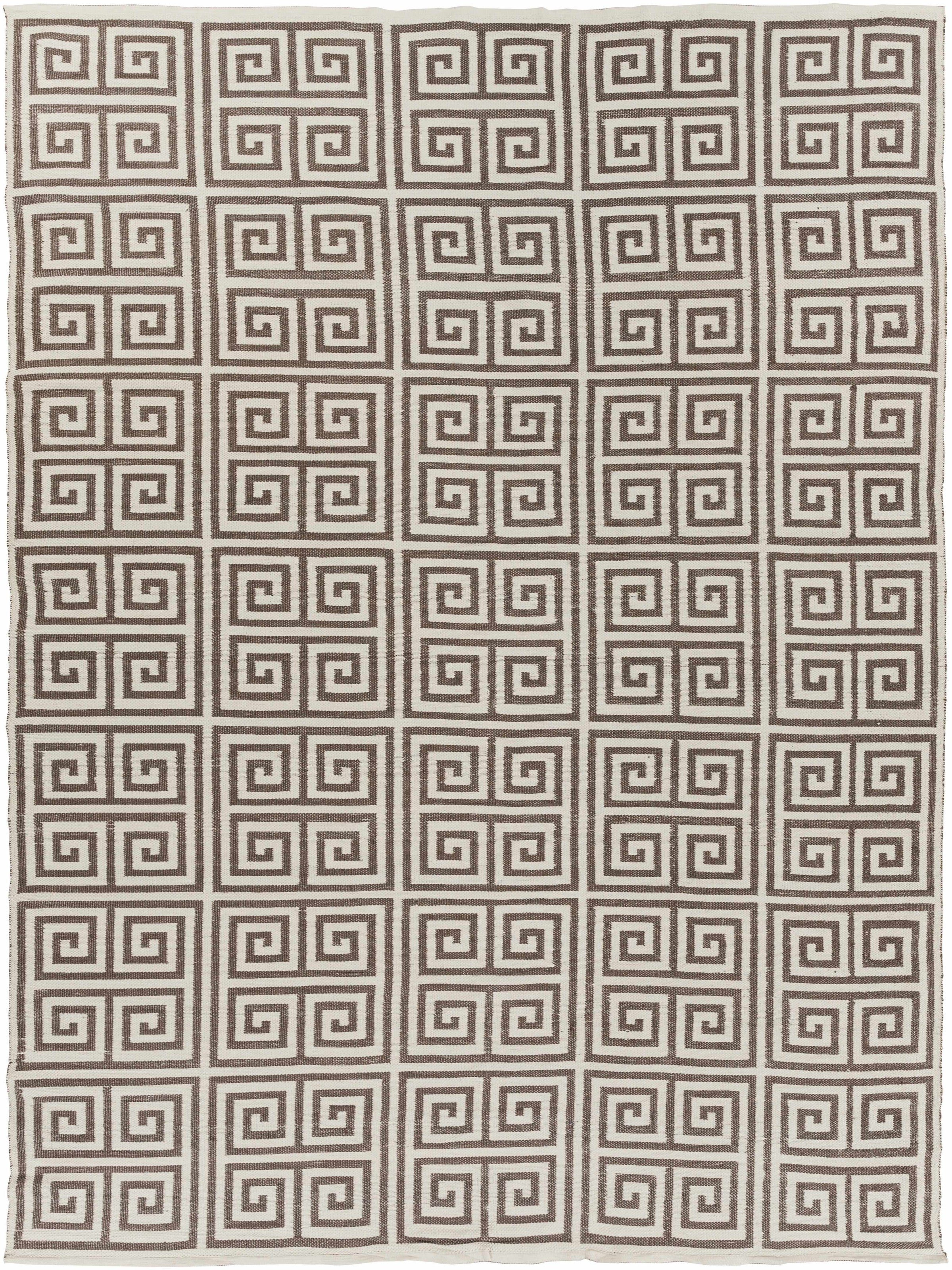 Brown Hand Woven 100% PVC Modern Rectangle Handmade rug, outdoor-safe, no fringe, non-washable. runner also available