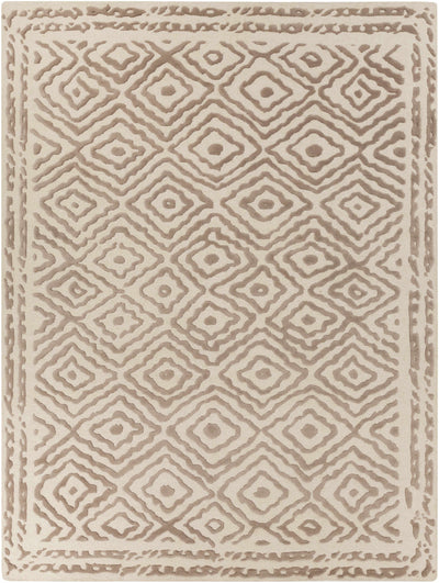 Brown Hand Knotted 100% Wool Traditional Rectangle Handmade rug, Indoor use only, no fringe, non-washable. runner also available