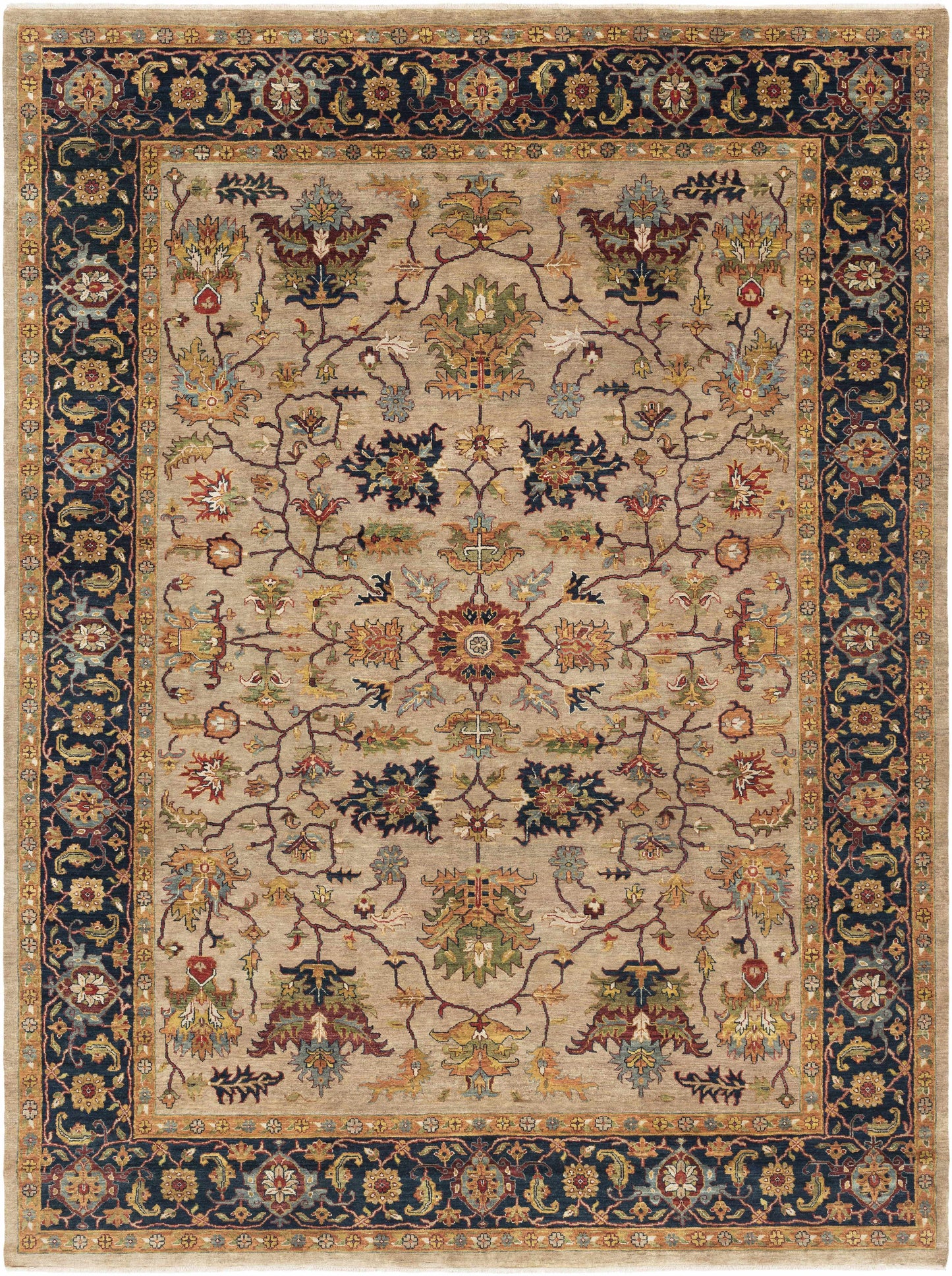 Bursa BUR-9117 Hand Knotted Rug