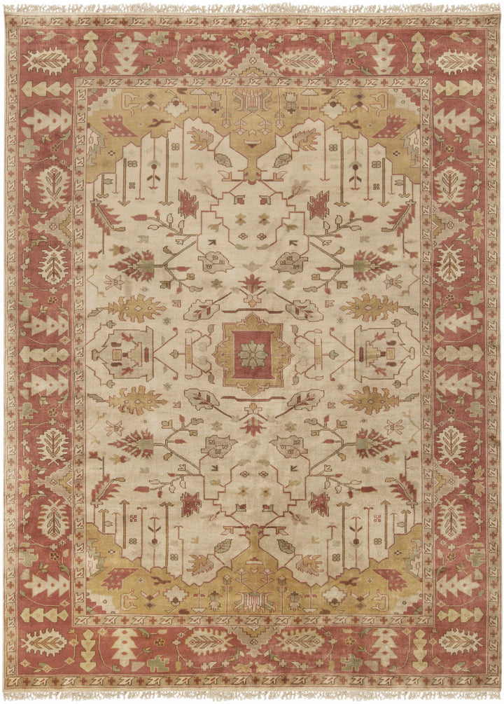 Mustard Hand Knotted 100% NZ Wool Traditional Rectangle Handmade rug, Indoor use only, has fringe, non-washable. round also available