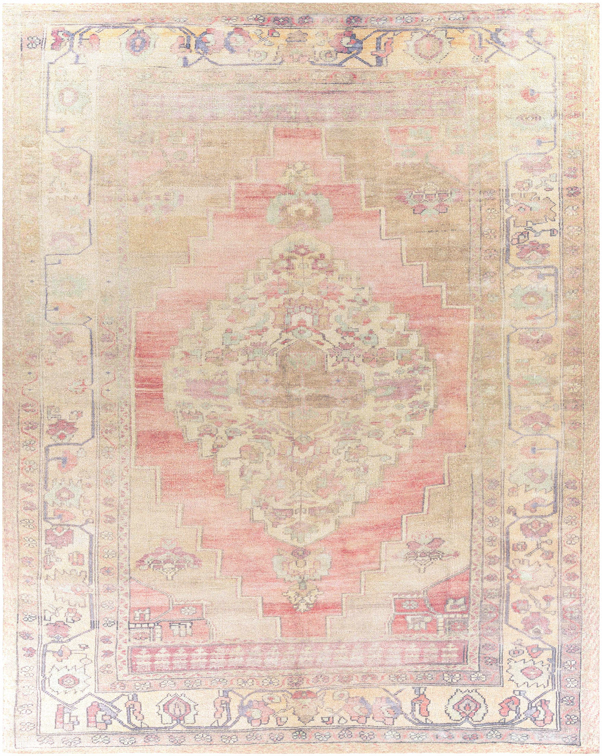 Beige Hand Tufted 100% Polyester Traditional Rectangle Handmade rug, Indoor use only, no fringe, non-washable.