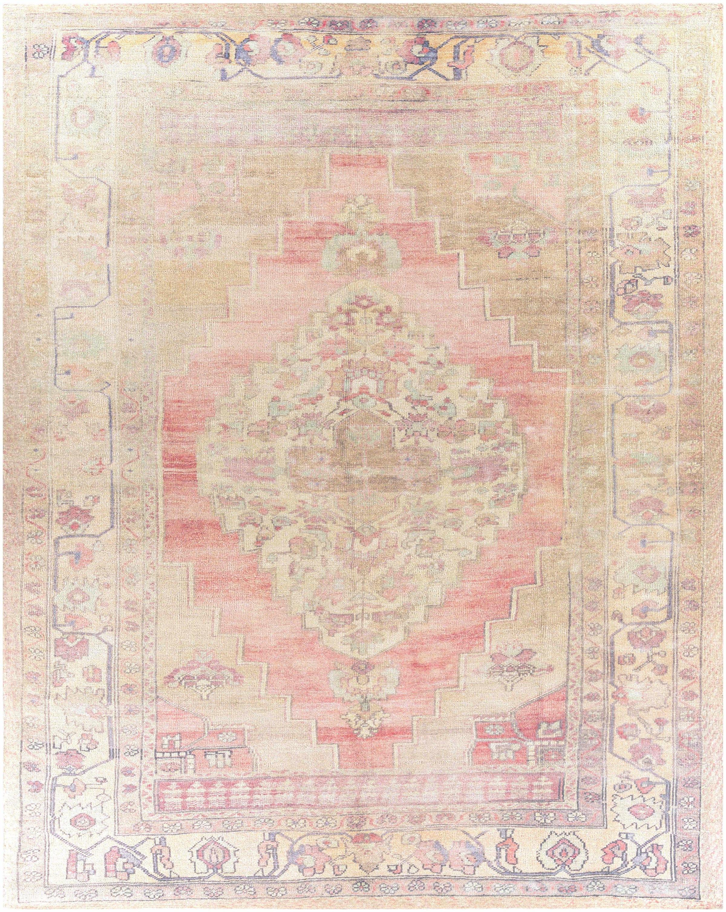 Beige Hand Tufted 100% Polyester Traditional Rectangle Handmade rug, Indoor use only, no fringe, non-washable.
