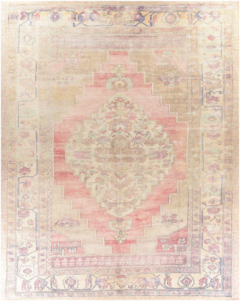 Beige Hand Tufted 100% Polyester Traditional Rectangle Handmade rug, Indoor use only, no fringe, non-washable.