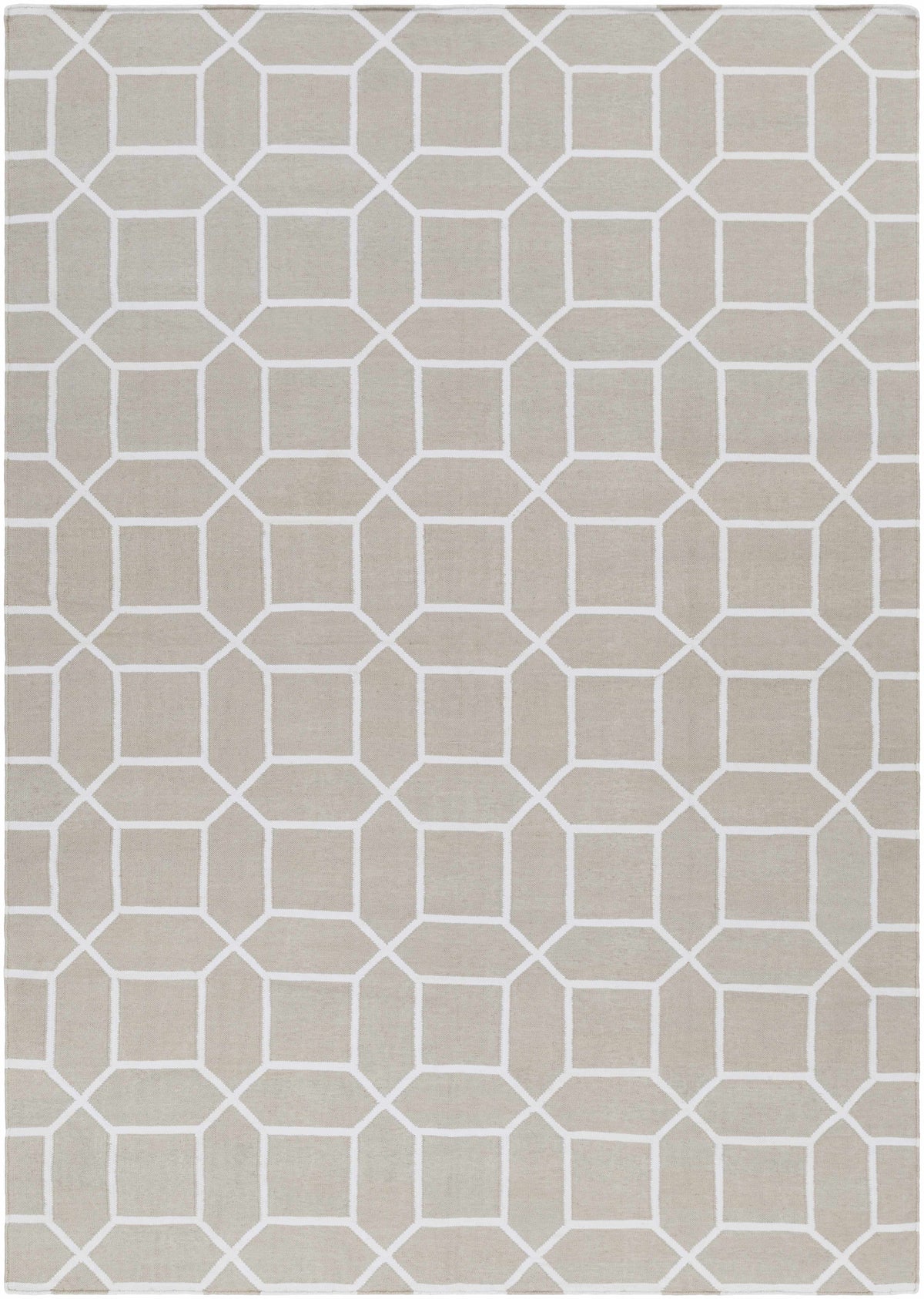 Gray Hand Woven 100% Recycled PET Yarn Modern Rectangle Handmade rug, Indoor use only, no fringe, non-washable. runner also available