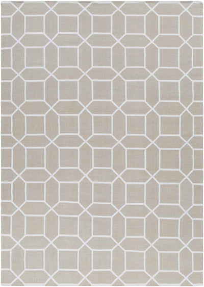 Gray Hand Woven 100% Recycled PET Yarn Modern Rectangle Handmade rug, Indoor use only, no fringe, non-washable. runner also available