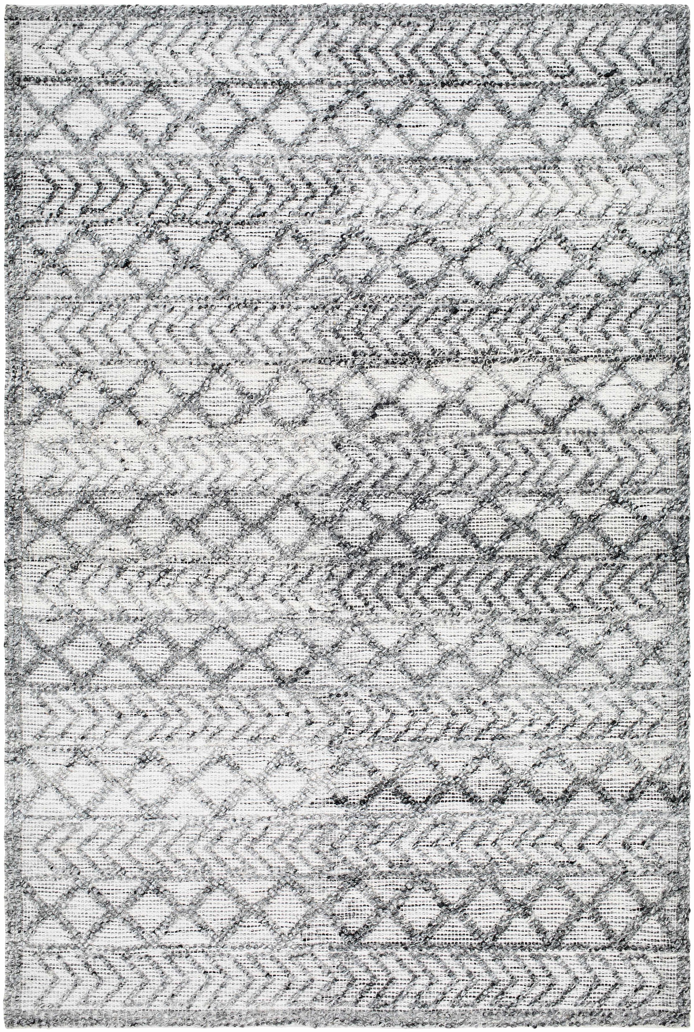 Light Gray Hand Woven 100% Recycled PET Yarn Global Rectangle Handmade rug, Indoor use only, no fringe, non-washable. runner also available