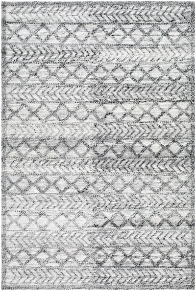 Light Gray Hand Woven 100% Recycled PET Yarn Global Rectangle Handmade rug, Indoor use only, no fringe, non-washable. runner also available