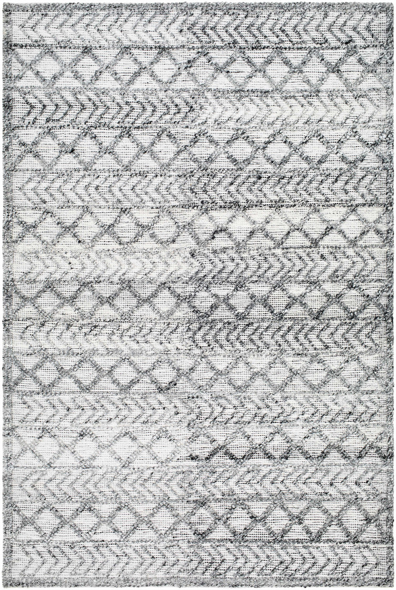 Light Gray Hand Woven 100% Recycled PET Yarn Global Rectangle Handmade rug, Indoor use only, no fringe, non-washable. runner also available