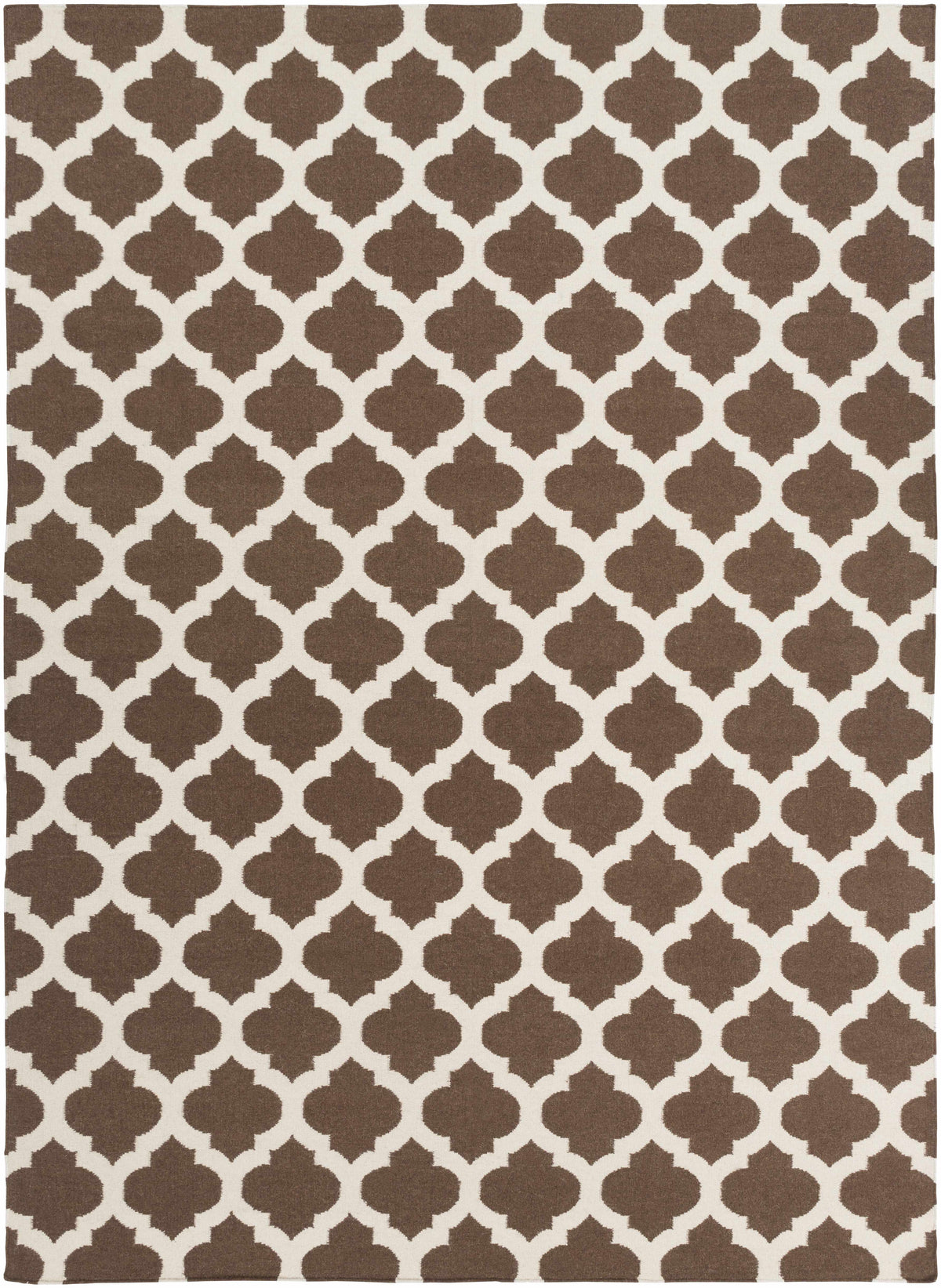 Brown Hand Woven 100% Wool Modern Rectangle Handmade rug, Indoor use only, no fringe, non-washable. runner also available