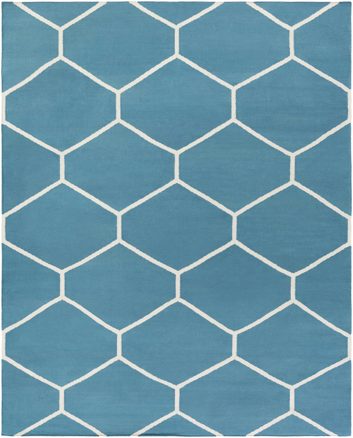Denim Hand Woven 100% Cotton Modern Rectangle Handmade rug, Indoor use only, no fringe, non-washable. runner also available