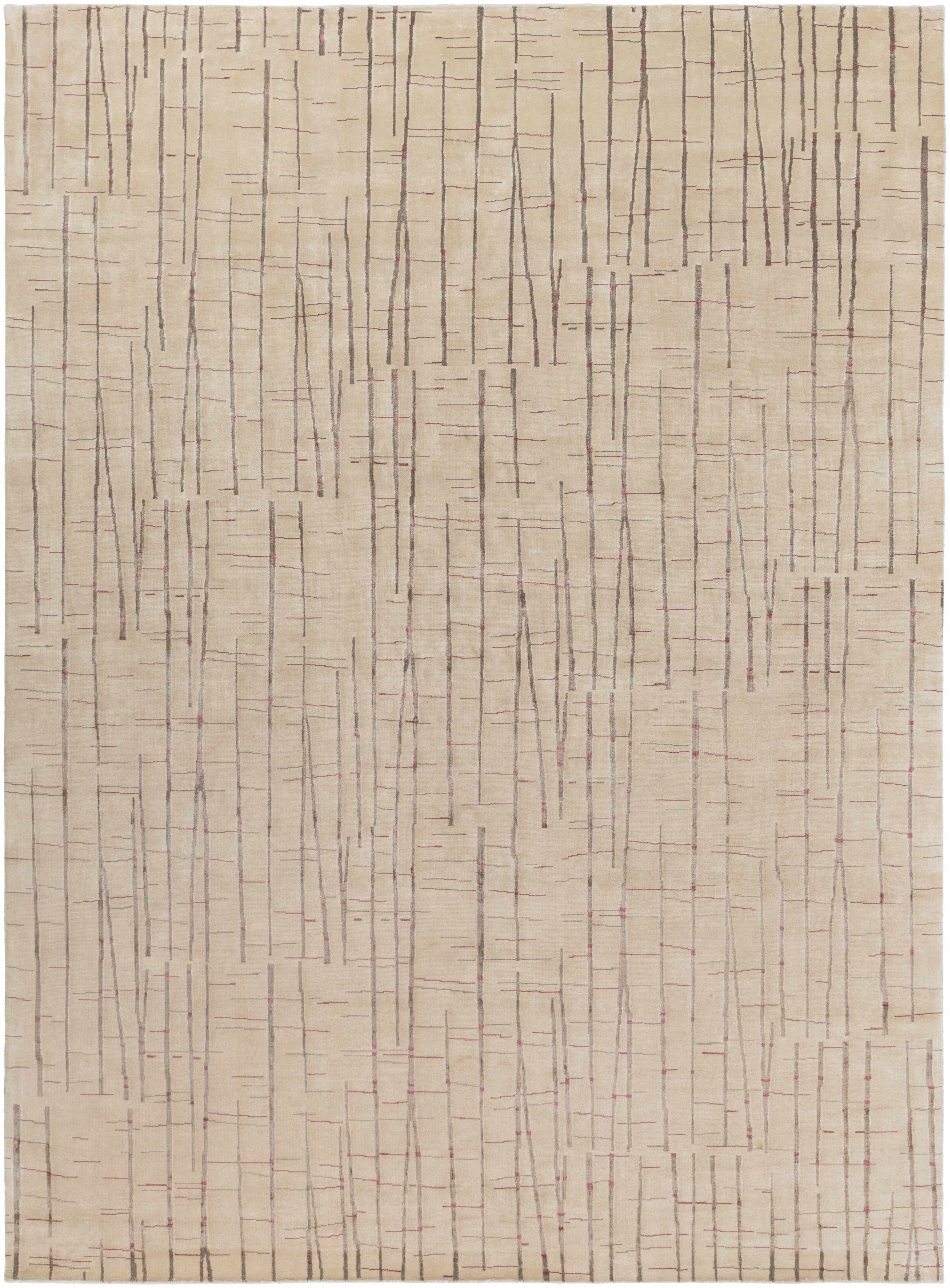 Mustard Hand Knotted 70% NZ Wool, 30% Viscose Cottage Rectangle Handmade rug, Indoor use only, no fringe, non-washable.