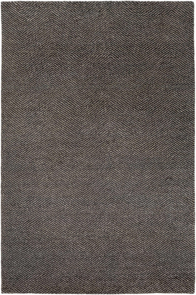 Charcoal Hand Knotted 50% Viscose, 50% Wool Modern Rectangle Handmade rug, Indoor use only, no fringe, non-washable.