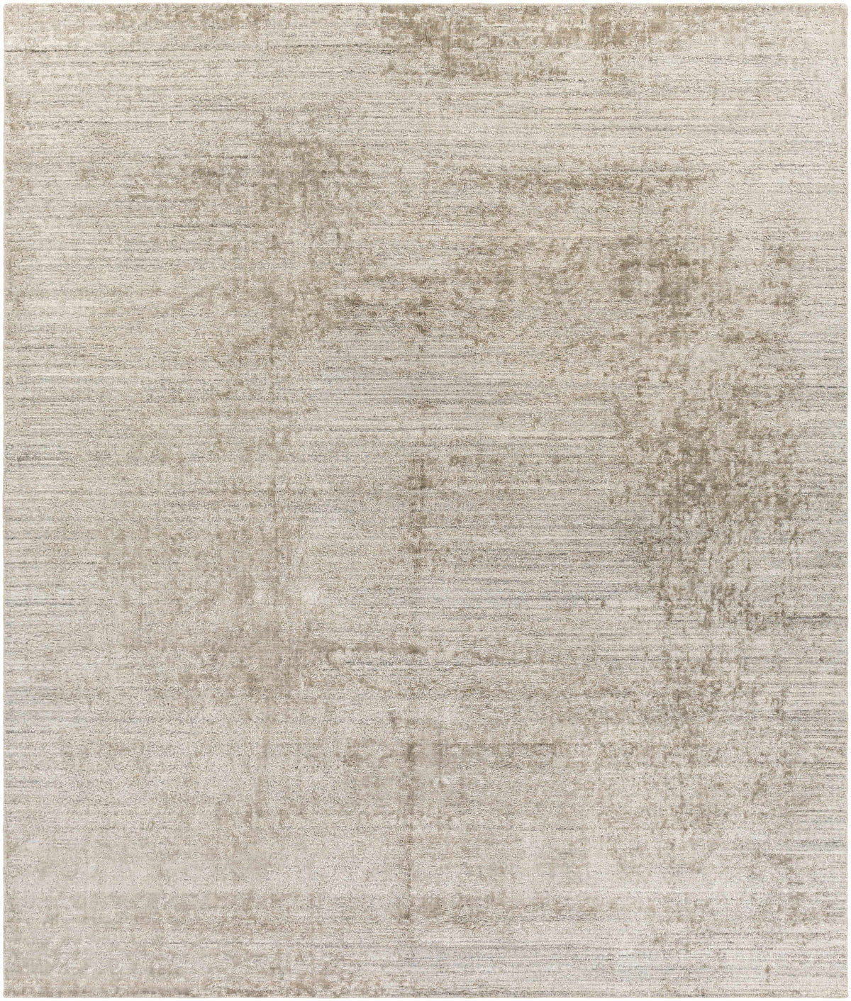 Taupe Hand Loomed 75% Viscose, 25% Wool Modern Rectangle Handmade rug, Indoor use only, no fringe, non-washable.