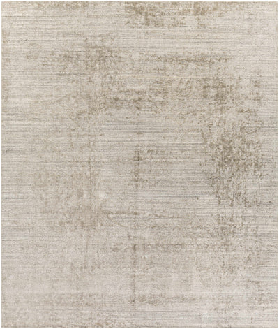 Taupe Hand Loomed 75% Viscose, 25% Wool Modern Rectangle Handmade rug, Indoor use only, no fringe, non-washable.