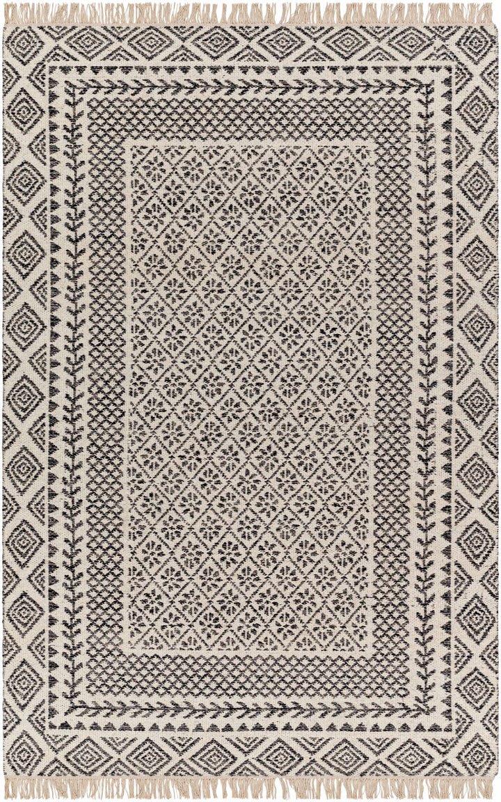 Ivory Hand Woven 100% Wool Global Rectangle Handmade rug, Indoor use only, has fringe, non-washable. runner also available