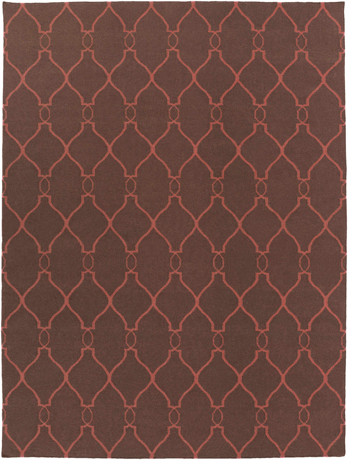 Medium Brown Hand Woven 100% Wool Modern Rectangle Handmade rug, Indoor use only, no fringe, non-washable. round, runner also available