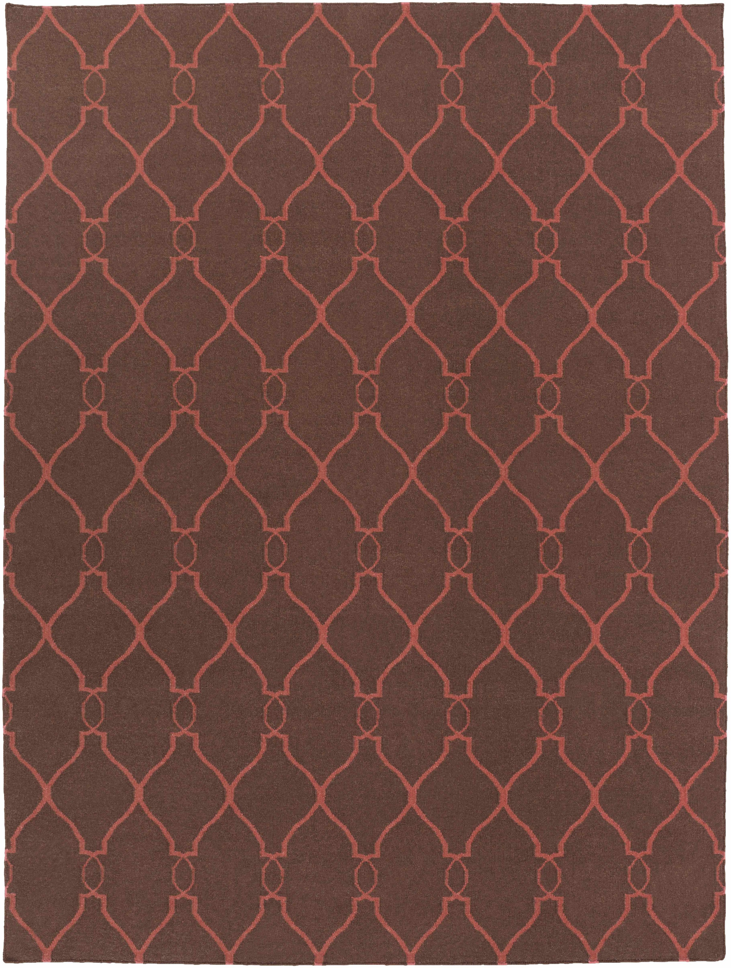 Medium Brown Hand Woven 100% Wool Modern Rectangle Handmade rug, Indoor use only, no fringe, non-washable. round, runner also available