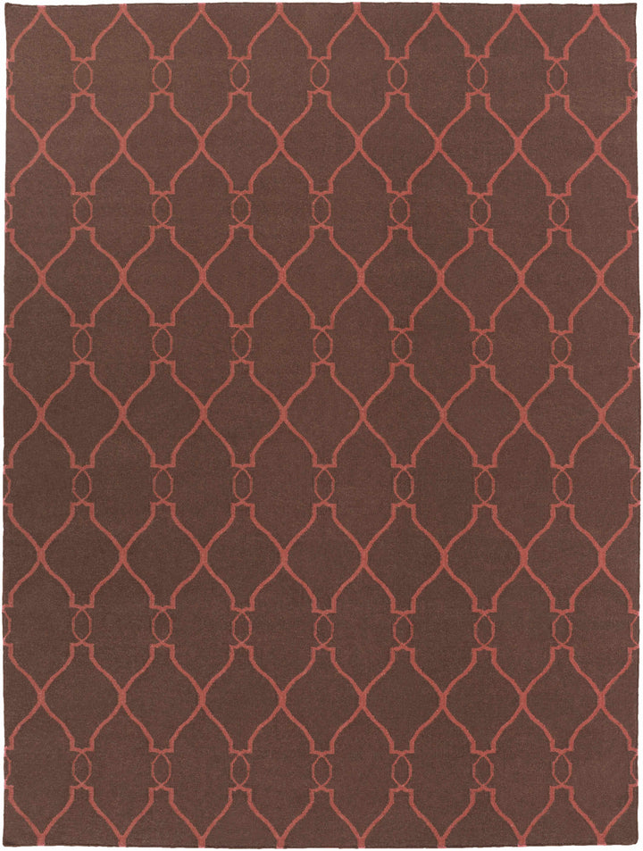 Medium Brown Hand Woven 100% Wool Modern Rectangle Handmade rug, Indoor use only, no fringe, non-washable. round, runner also available